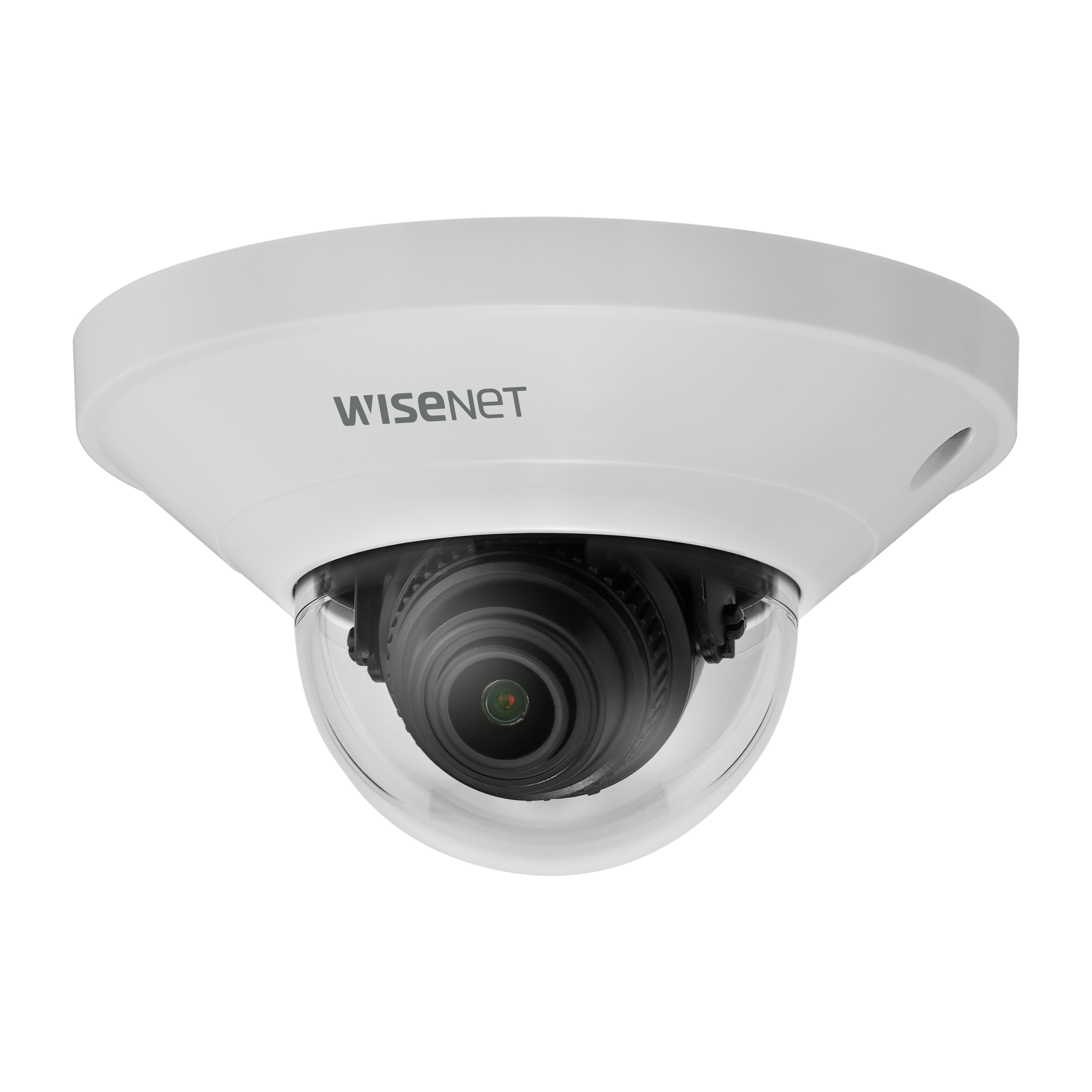 Wisenet QND-6021 2 Megapixel Indoor HD Network Camera - Dome - White - MJPEG, H.264, H.265 - 1920 x 1080 Fixed Lens - 30 fps - CMOS - Wall Mount
