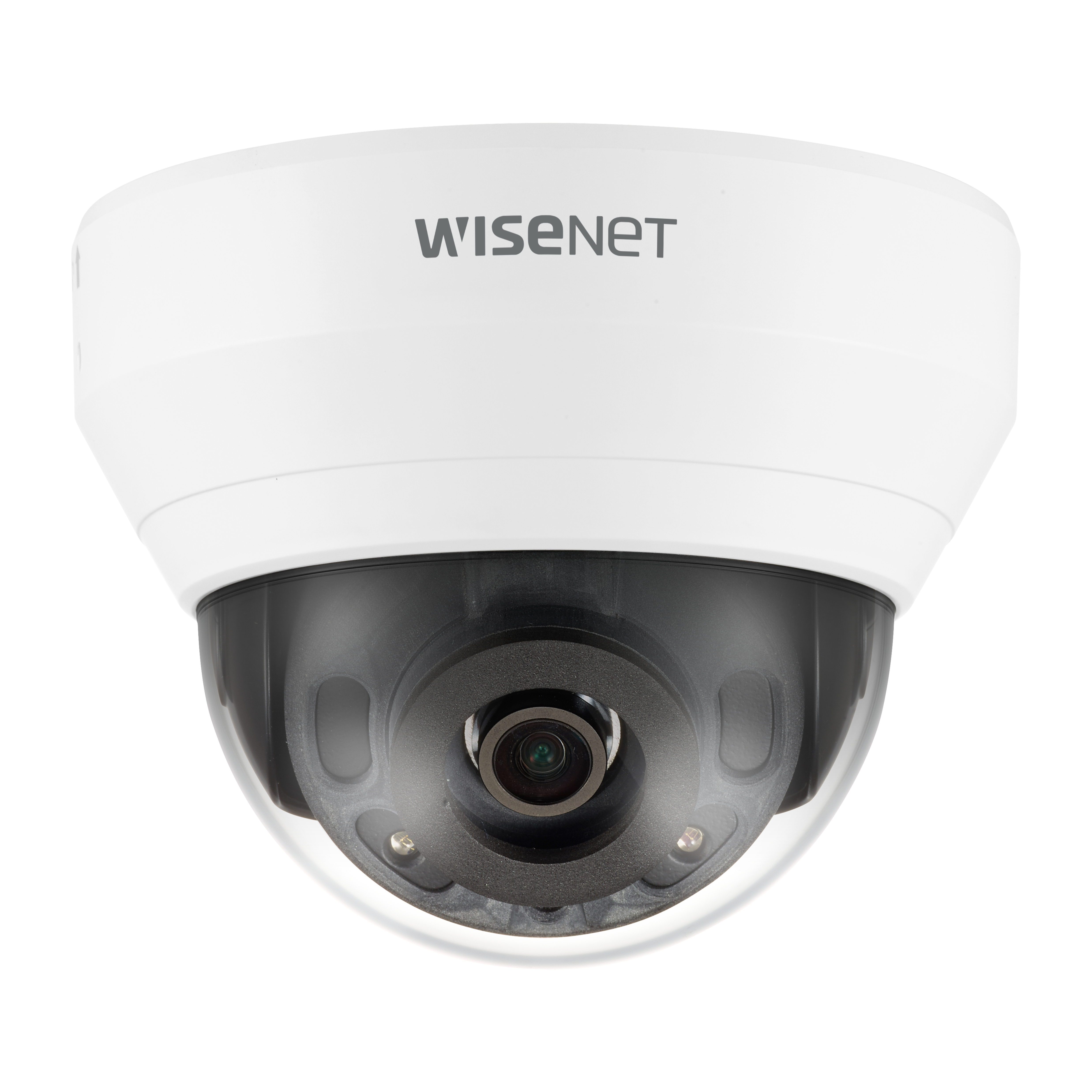 Wisenet QND-6022R 2 Megapixel Indoor Full HD Network Camera - Color, Monochrome - Dome - White - 65.62 ft Infrared Night Vision - H.264, MJPEG, H.265 - 1920 x 1080 - 4 mm Fixed Lens - 30 fps - CMOS - Wall Mount, Ceiling Mount