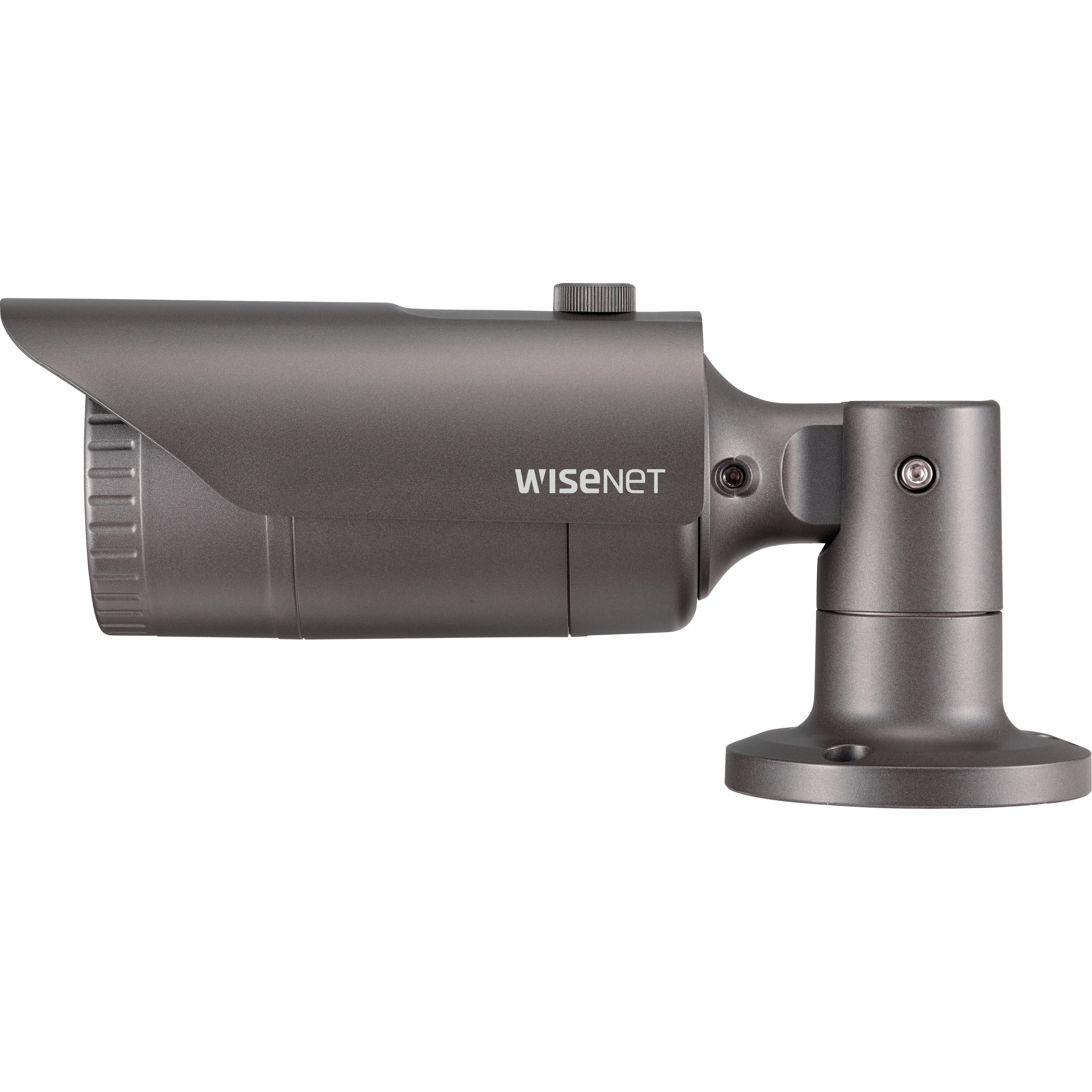 Wisenet QNO-6012R 2 Megapixel Outdoor HD Network Camera - Color - Bullet - Dark Gray - 65.62 ft Night Vision - H.264, MJPEG, H.265 - 1920 x 1080 Fixed Lens - 30 fps - CMOS - Box Mount, Pole Mount