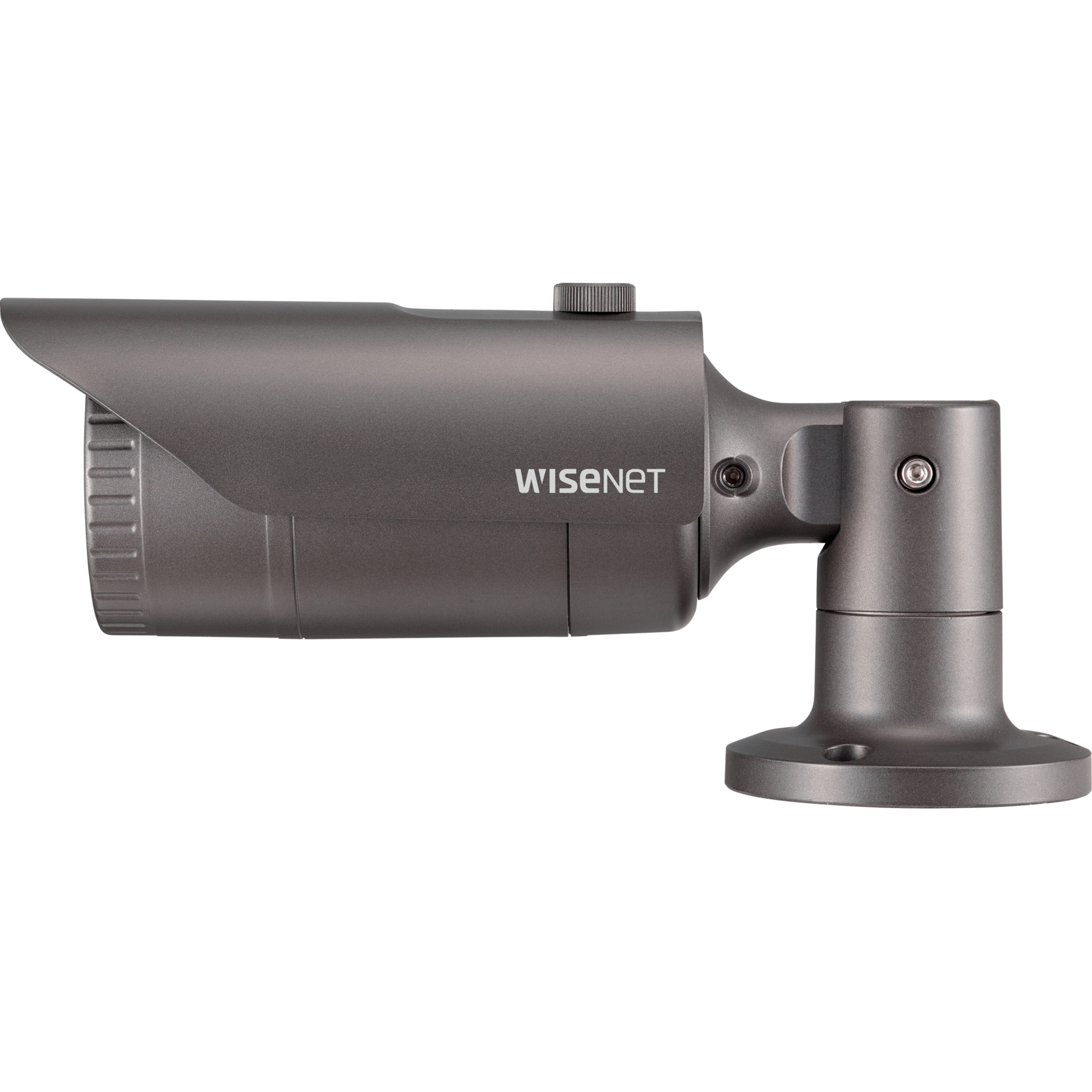 Wisenet QNO-6022R 2 Megapixel Outdoor HD Network Camera - Color - Bullet - Dark Gray - 82.02 ft Night Vision - H.264, MJPEG, H.265, H.264H, H.264M - 1920 x 1080 Fixed Lens - 30 fps - CMOS - Box Mount, Pole Mount