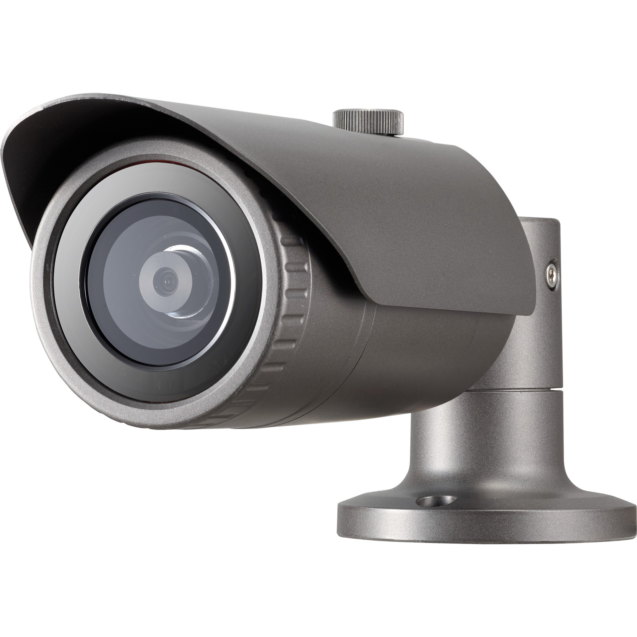 Wisenet QNO-6022R 2 Megapixel Outdoor HD Network Camera - Color - Bullet - Dark Gray - 82.02 ft Night Vision - H.264, MJPEG, H.265, H.264H, H.264M - 1920 x 1080 Fixed Lens - 30 fps - CMOS - Box Mount, Pole Mount
