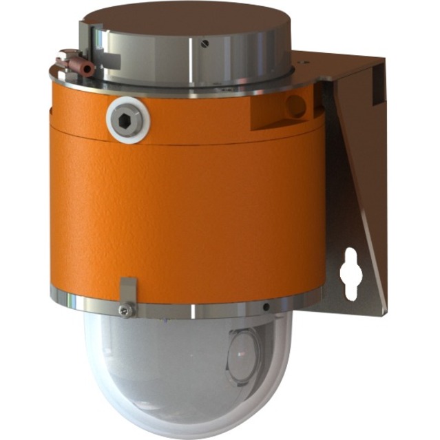 Wisenet TNP-X6322EPT3-Z 2.6 Megapixel Indoor/Outdoor HD Network Camera - Dome - Yellow Orange - Night Vision - H.264 (MPEG-4 Part 10/AVC), H.265, MJPEG - 1920 x 1080 - 4.44 mm Zoom Lens - 32x Optical - 60 fps - CMOS - Wall Mount, Pole Mount, Corner Mount