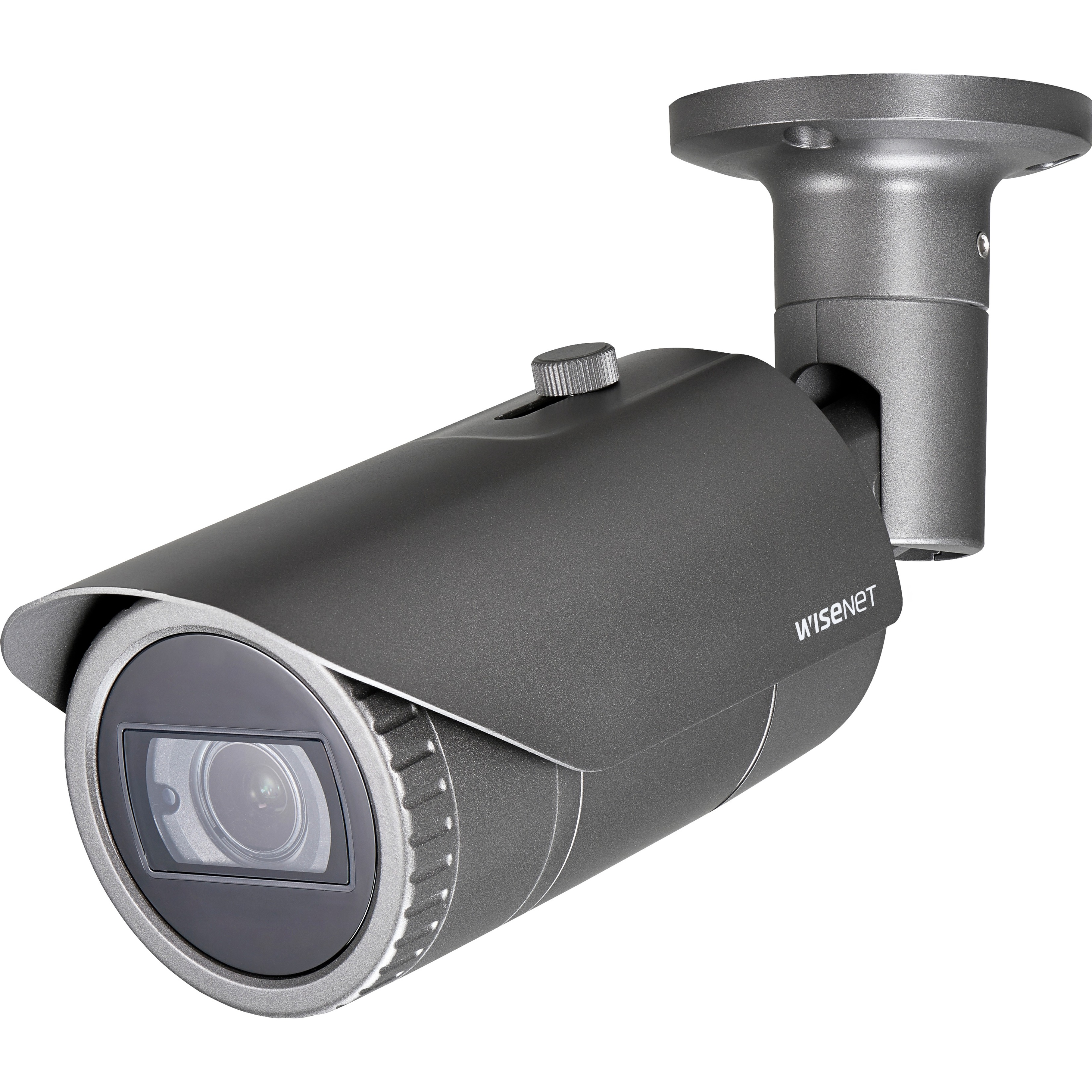 Wisenet HCO-7070R 4 Megapixel HD Surveillance Camera - Color, Monochrome - Bullet - Dark Gray - 98.43 ft - 2560 x 1440 - 3.20 mm- 10 mm Zoom Lens - 3.1x Optical - CMOS - Board-in Type, Pole Mount, Backbox Mount - Weather Resistant, Vandal Resistant