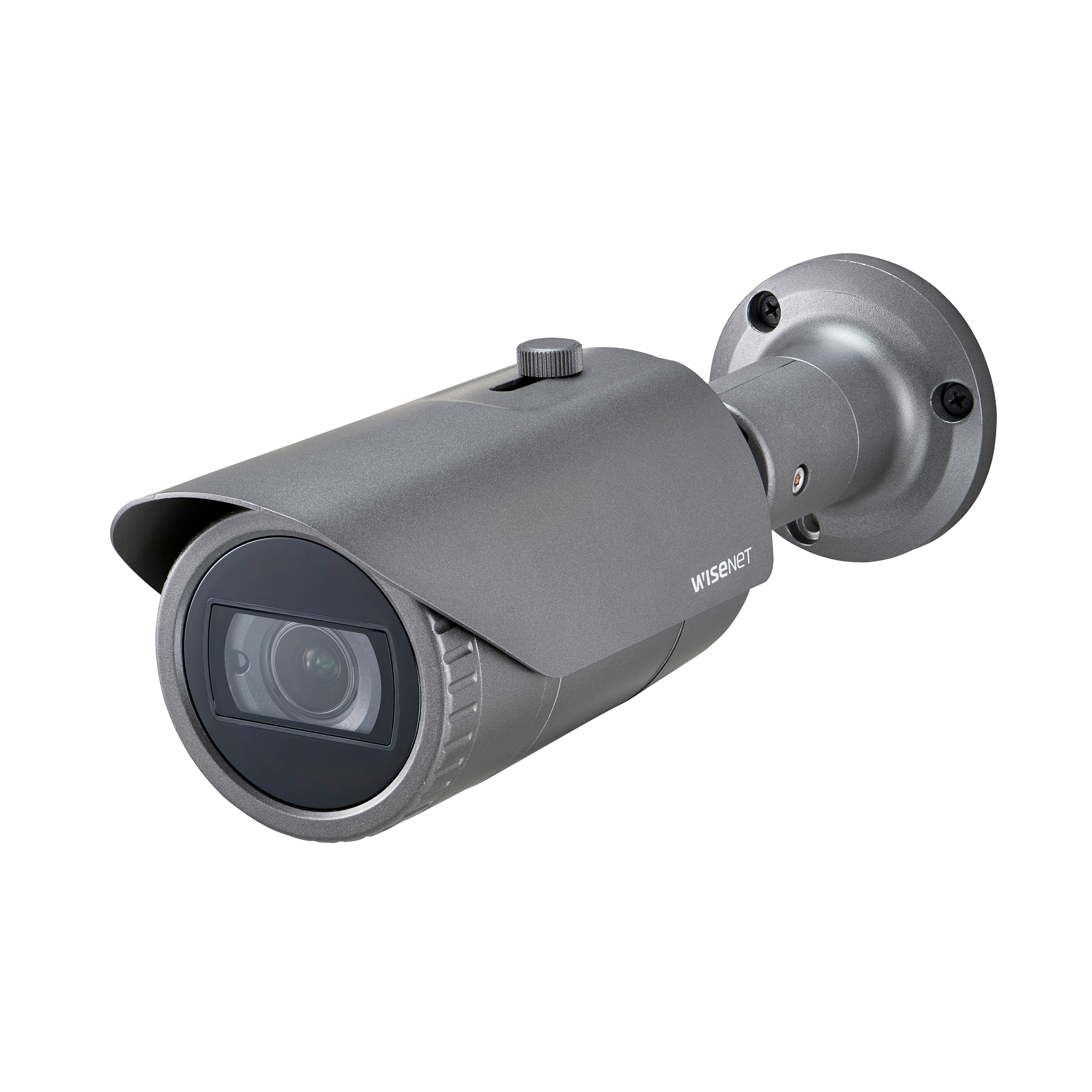 Wisenet HCO-7070R 4 Megapixel HD Surveillance Camera - Color, Monochrome - Bullet - Dark Gray - 98.43 ft - 2560 x 1440 - 3.20 mm- 10 mm Zoom Lens - 3.1x Optical - CMOS - Board-in Type, Pole Mount, Backbox Mount - Weather Resistant, Vandal Resistant