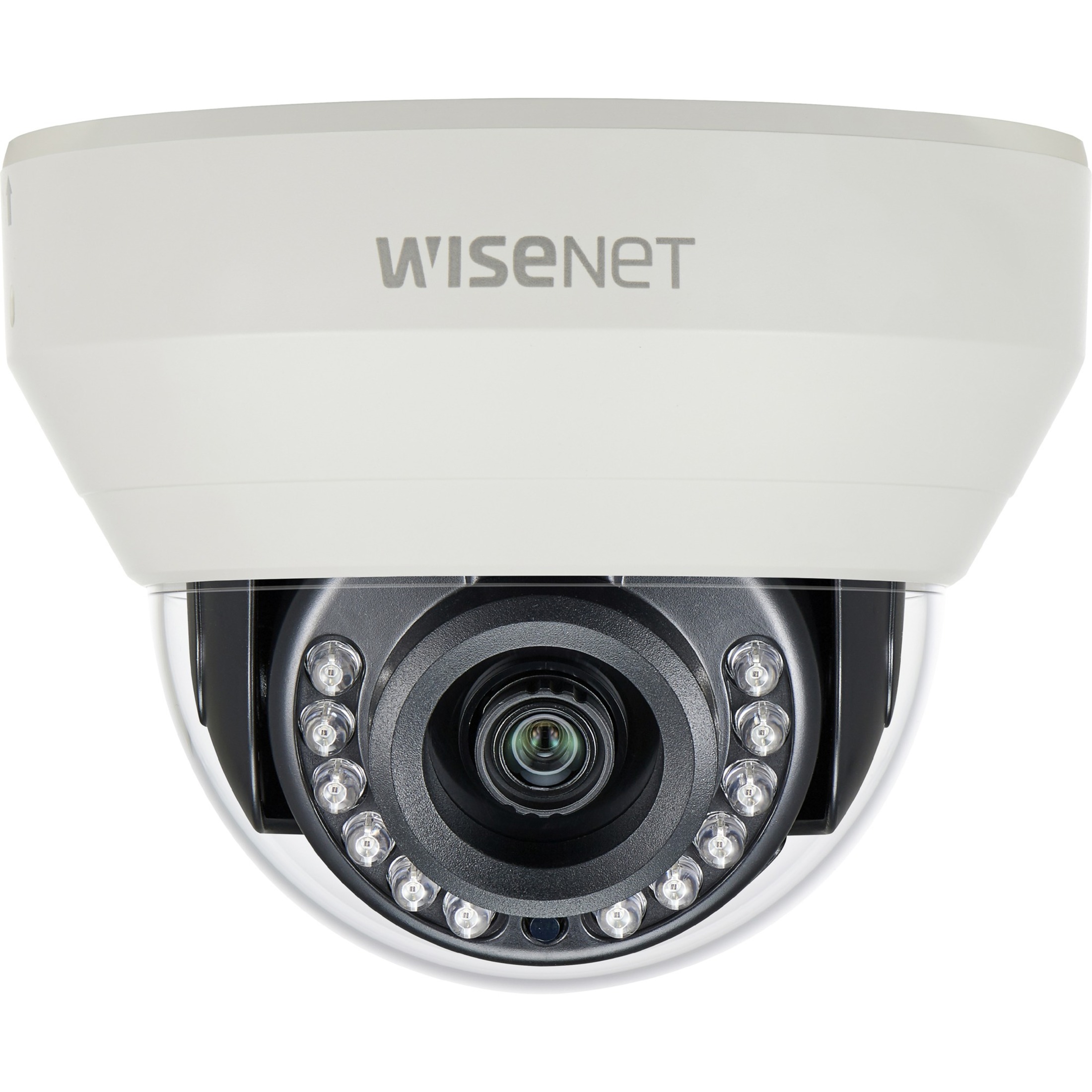 Wisenet HCD-7010R 4 Megapixel HD Surveillance Camera - Color, Monochrome - Dome - Ivory - 65.62 ft - 2560 x 1440 - 2.80 mm Fixed Lens - CMOS - Board-in Type, Hanging Mount, Wall Mount, Gooseneck, Pendant Mount, Parapet Mount, Pole Mount, Corner Mount, Box Mount