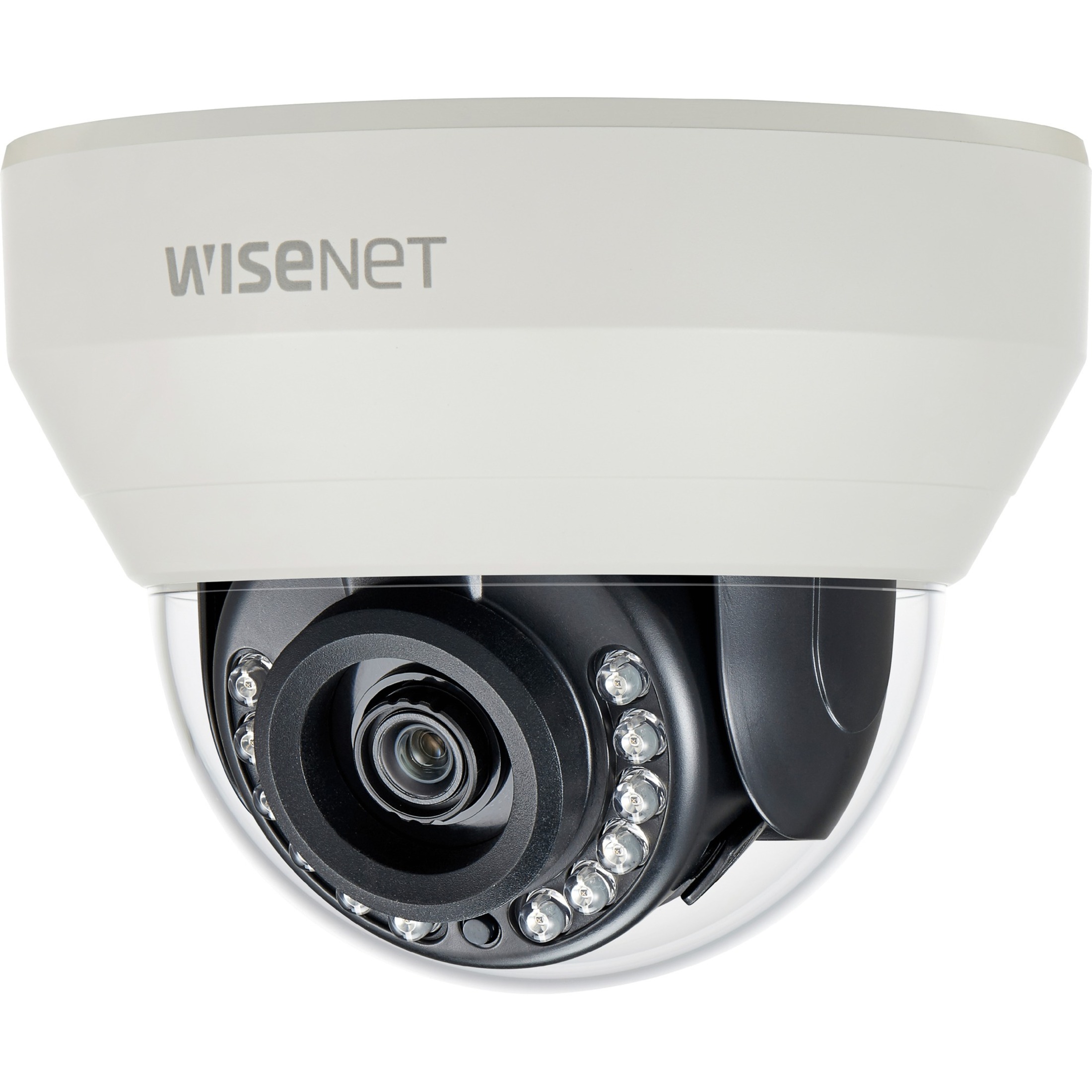 Wisenet HCD-7010R 4 Megapixel HD Surveillance Camera - Color, Monochrome - Dome - Ivory - 65.62 ft - 2560 x 1440 - 2.80 mm Fixed Lens - CMOS - Board-in Type, Hanging Mount, Wall Mount, Gooseneck, Pendant Mount, Parapet Mount, Pole Mount, Corner Mount, Box Mount