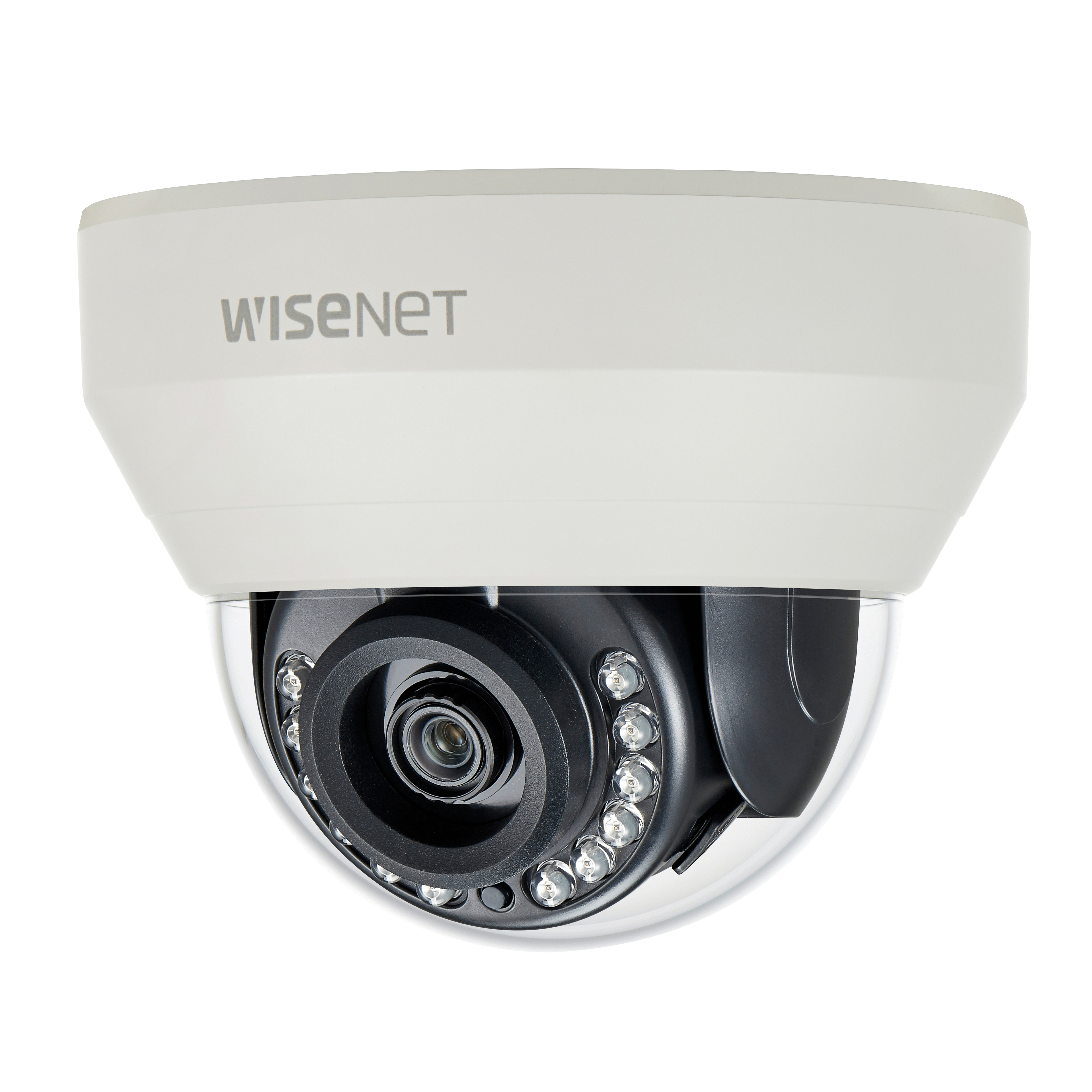 Wisenet HCD-7010R 4 Megapixel HD Surveillance Camera - Color, Monochrome - Dome - Ivory - 65.62 ft - 2560 x 1440 - 2.80 mm Fixed Lens - CMOS - Board-in Type, Hanging Mount, Wall Mount, Gooseneck, Pendant Mount, Parapet Mount, Pole Mount, Corner Mount, Box Mount