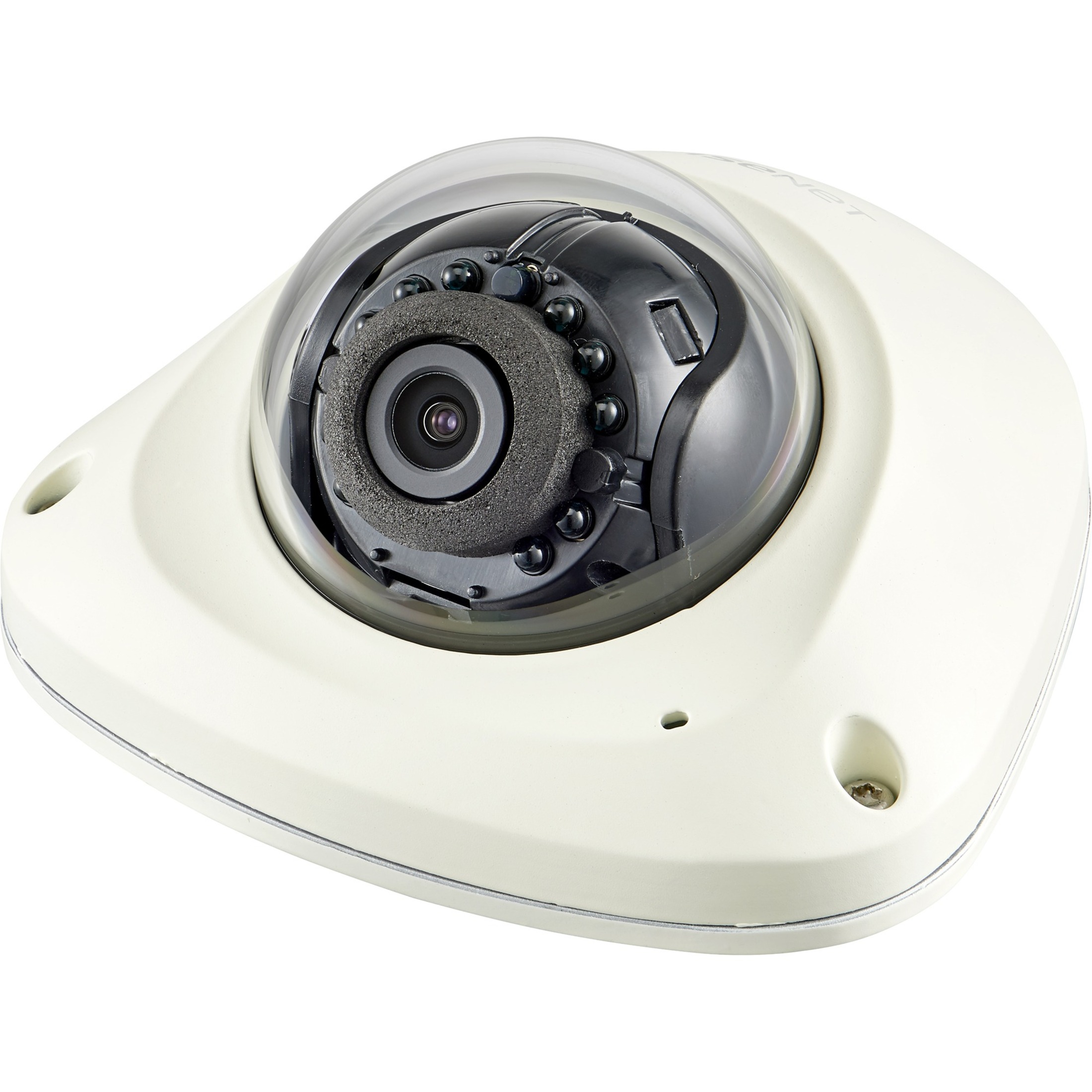 Wisenet QNV-6024RM 2 Megapixel Full HD Network Camera - Color - Dome - Ivory - 49.21 ft Infrared Night Vision - H.264, MJPEG, H.265, H.264M, H.264B, H.264H - 1920 x 1080 - 3.60 mm Fixed Lens - 30 fps - CMOS - IK10 - IP66 - Vandal Resistant