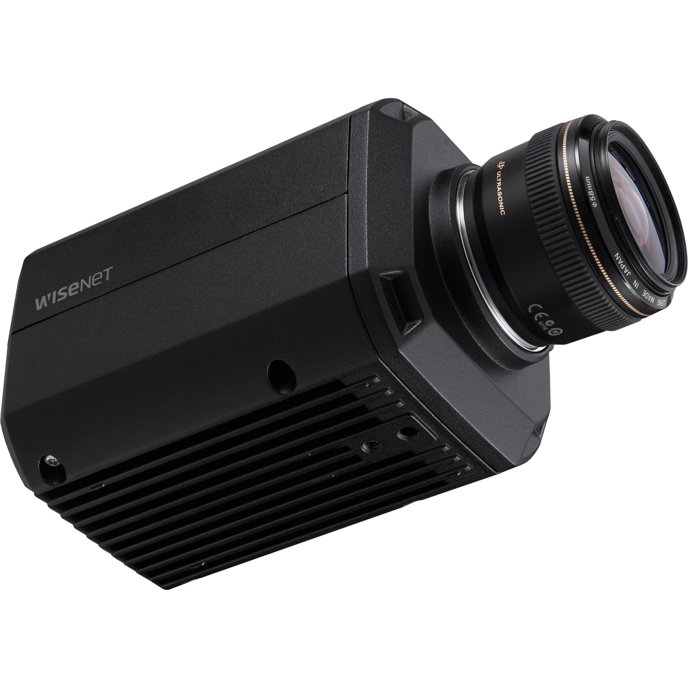 Wisenet TNB-9000 33.2 Megapixel Indoor/Outdoor 8K Network Camera - Color, Monochrome - Box - Black - H.265, H.264, H.264M, H.264H, MJPEG - 7680 x 4320 - 15 fps - CMOS - HDMI