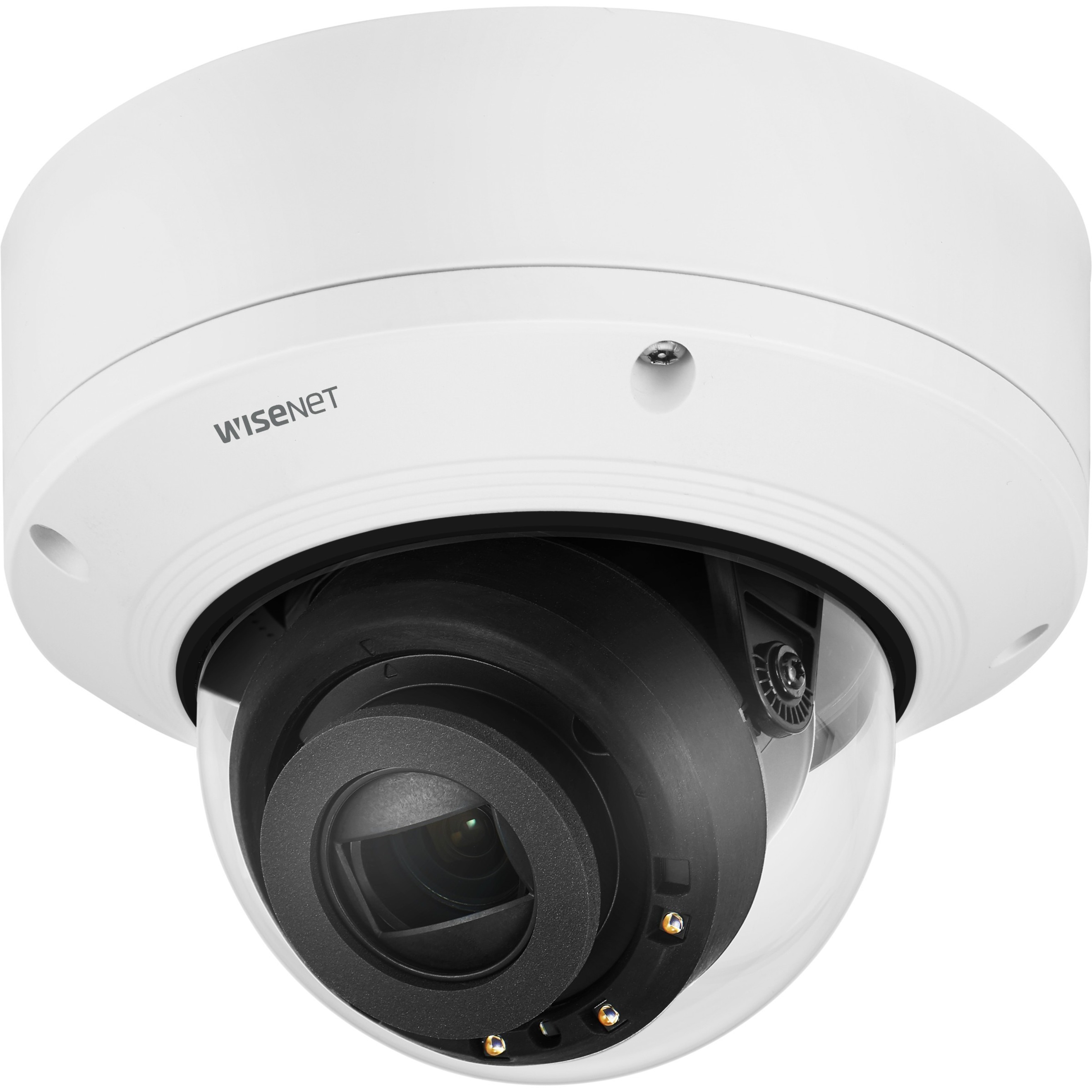 Wisenet XND-6081REV 2 Megapixel Indoor HD Network Camera - Color, Monochrome - Dome - Signal White - 164.04 ft - H.265, H.264, MJPEG - 1920 x 1080 - 2.80 mm- 12 mm Zoom Lens - 4.3x Optical - 60 fps - CMOS - Wall Mount, Pendant Mount, Corner Mount, Parapet Mount, Pole Mount - IK10 - IP52