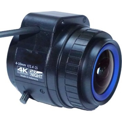 Wisenet SLA-T-M410DN - 4 mm to 10 mm - f/1.4 - f/2.4 - Varifocal Lens for CS Mount - Designed for Surveillance Camera - 2.5x Optical Zoom