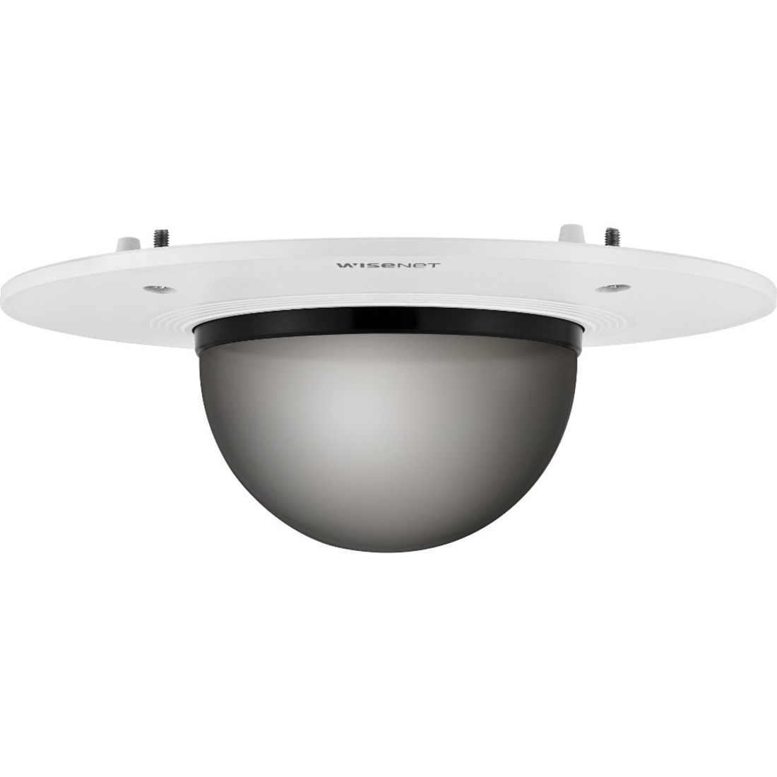 Wisenet SPB-FCD85W Smoked Dome Cover - Flush Mount - Indoor - Aluminum, Polycarbonate - White, Transparent Smoke