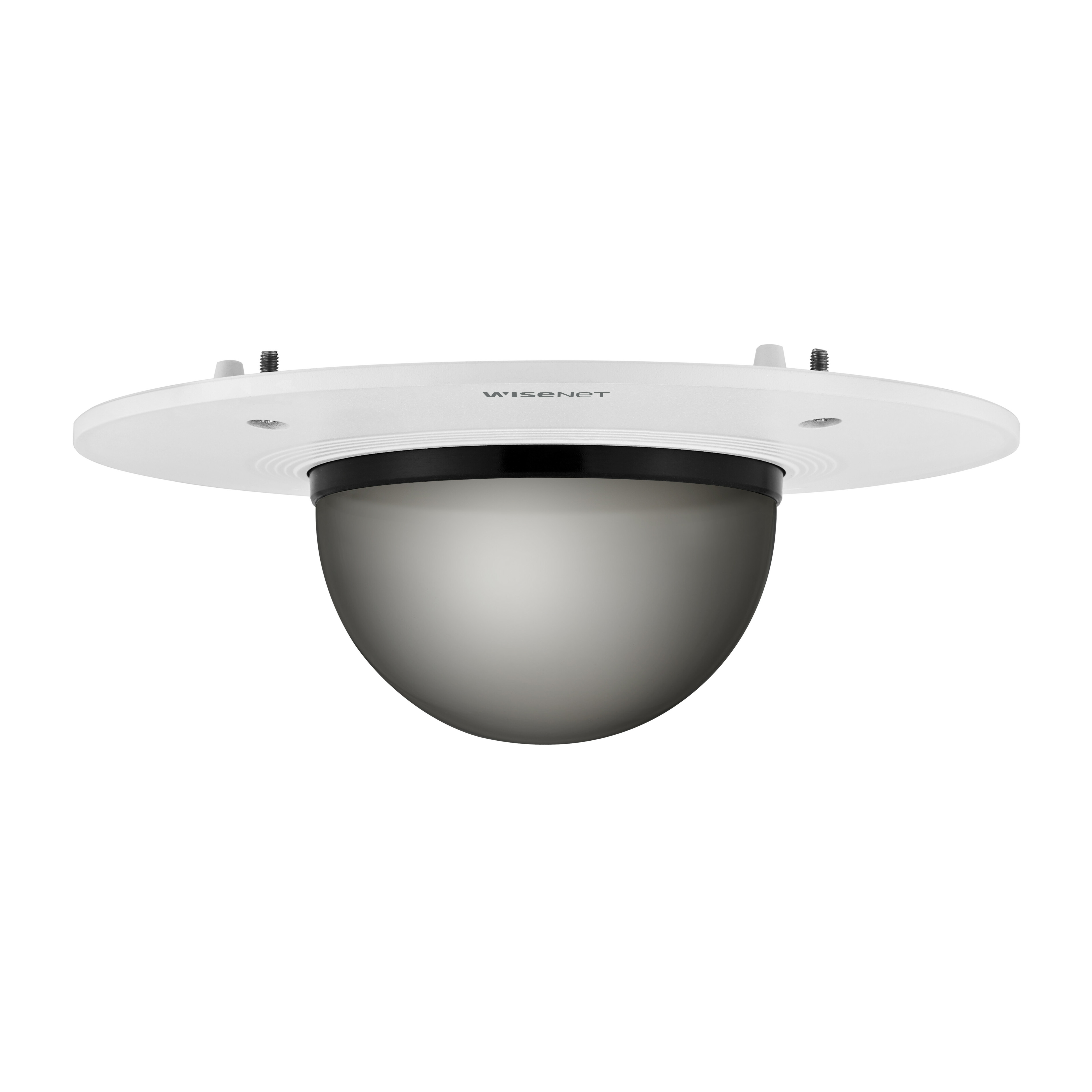 Wisenet SPB-FCD85W Smoked Dome Cover - Flush Mount - Indoor - Aluminum, Polycarbonate - White, Transparent Smoke