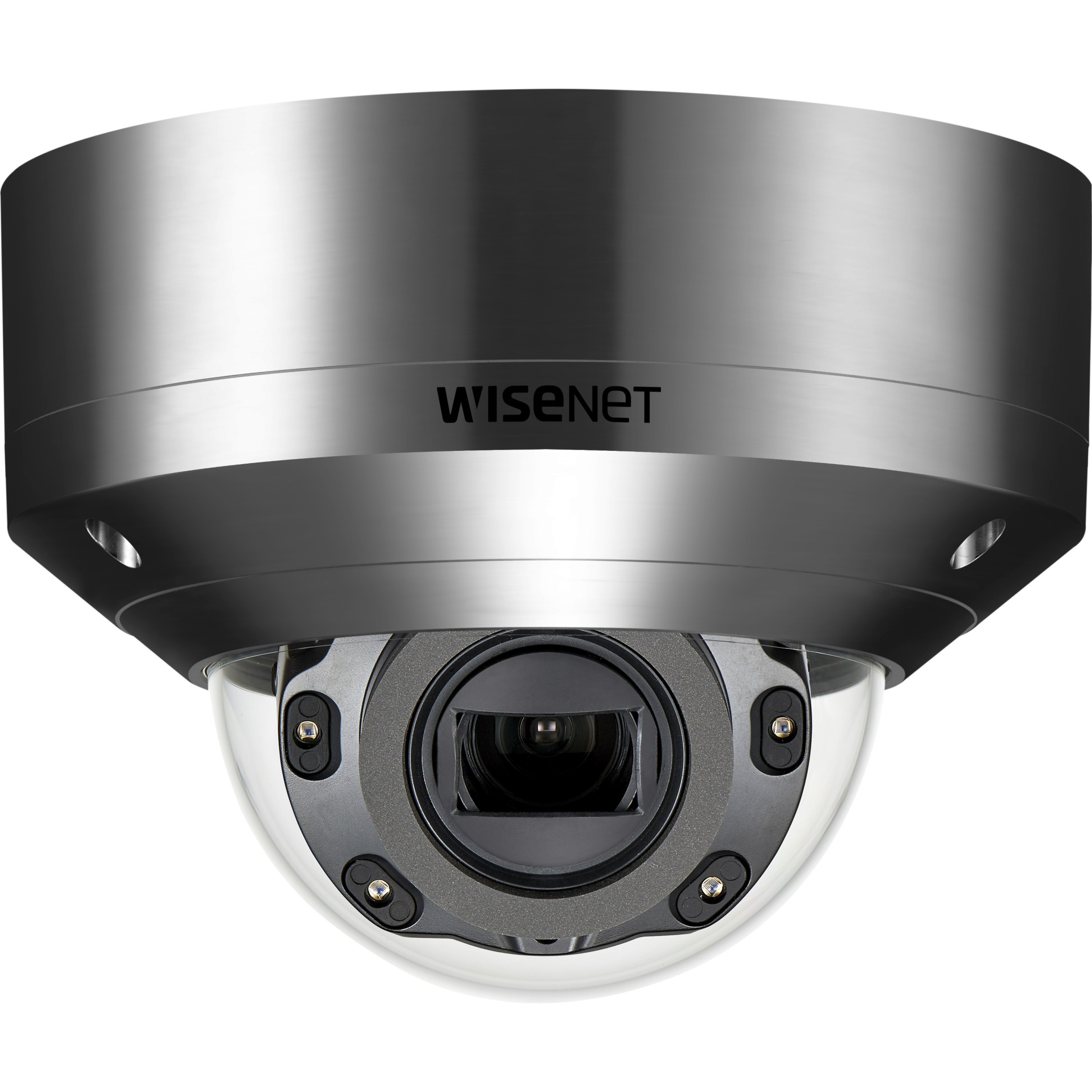 Wisenet XNV-6080RSA 2 Megapixel HD Network Camera - Dome - Silver - 164.04 ft - H.265, H.264, MJPEG - 1920 x 1080 - 2.80 mm Zoom Lens - 4.3x Optical - 60 fps - CMOS - Wall Mount, Pole Mount, Corner Mount