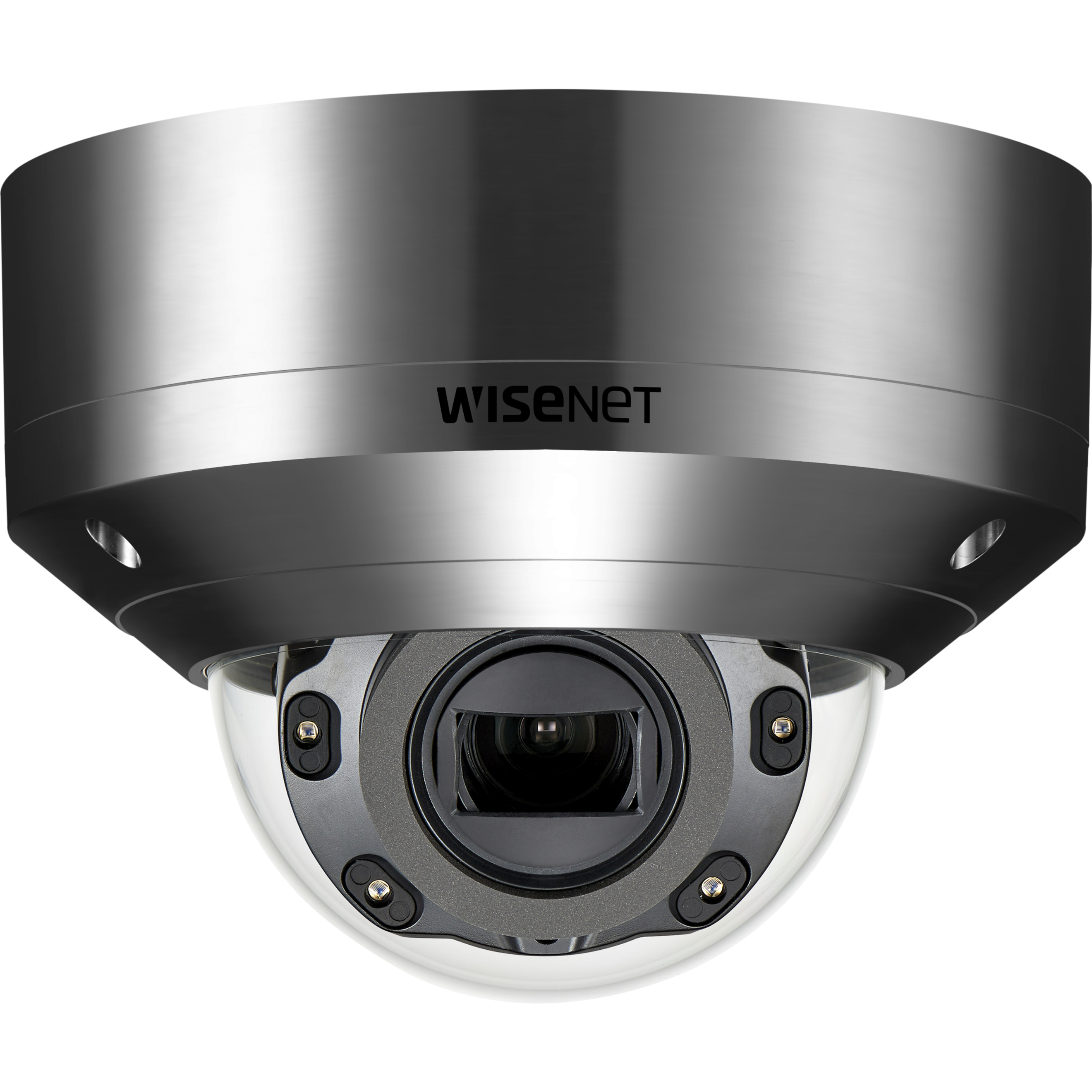 Wisenet XNV-6080RSA 2 Megapixel HD Network Camera - Dome - Silver - 164.04 ft - H.265, H.264, MJPEG - 1920 x 1080 - 2.80 mm Zoom Lens - 4.3x Optical - 60 fps - CMOS - Wall Mount, Pole Mount, Corner Mount