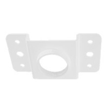 Hanwha Techwin Mounting Adapter for Extension Pipe, Mounting Adapter, Ceiling Mount - White - 80 lb Load Capacity - Steel