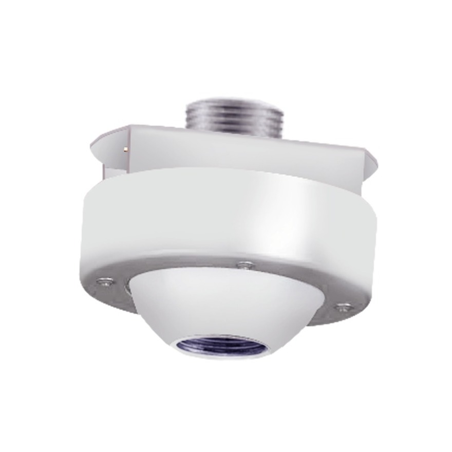 Hanwha Techwin Mounting Adapter for Extension Pipe, Mounting Adapter, Ceiling Mount, Back Box - White - 30 lb Load Capacity - Steel, Aluminum