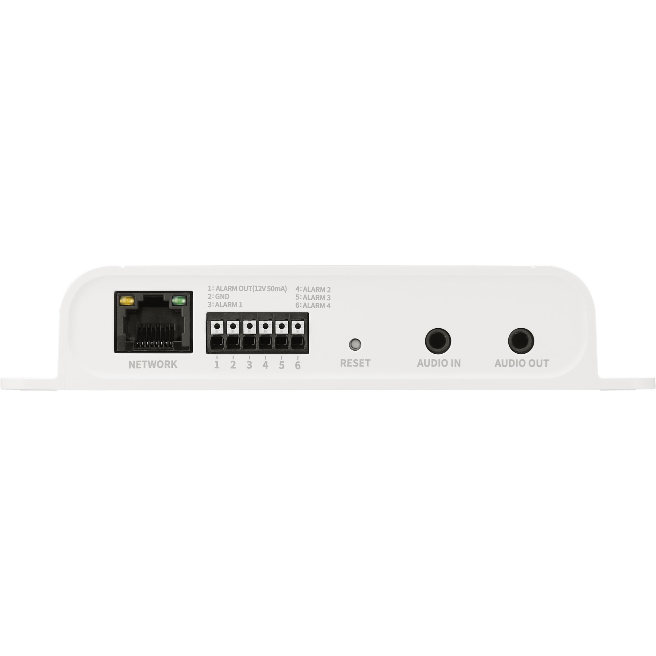 Hanwha Techwin SPM-4210 Network I/O Box - Plug-in Installation, Microphone, PoE - White