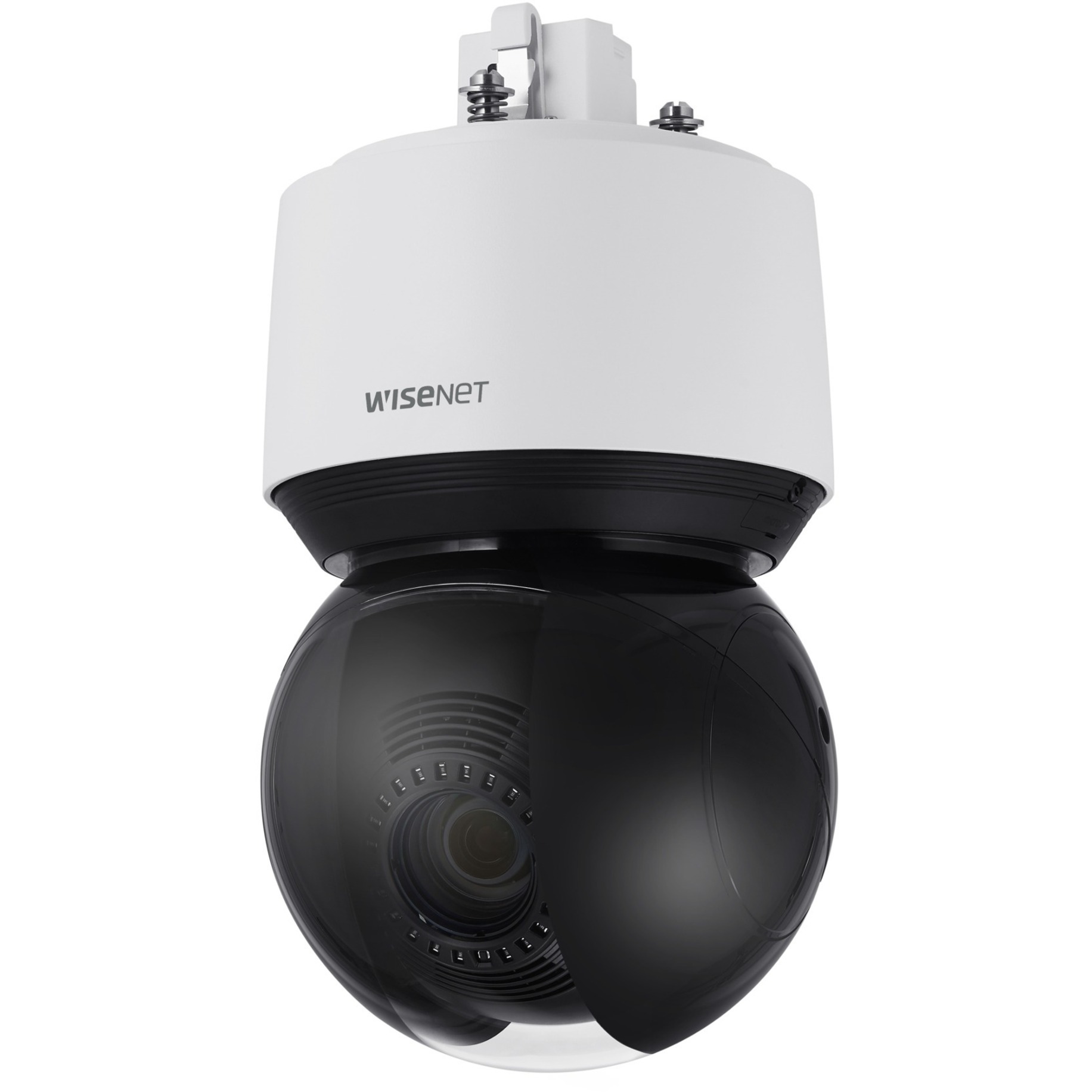 Wisenet XNP-6400 2 Megapixel Outdoor HD Network Camera - Color - Dome - Signal White, Jet Black - 656.17 ft Night Vision - H.264, H.265, MJPEG - 1920 x 1080 - 4.25 mm- 170 mm Varifocal Lens - 40x Optical - 60 fps - CMOS - Parapet Mount, Ceiling Mount, Hanging Mount, Corner Mount, Wall Mount, Pole Mount, Swan Neck Mount - IK10 - IP66