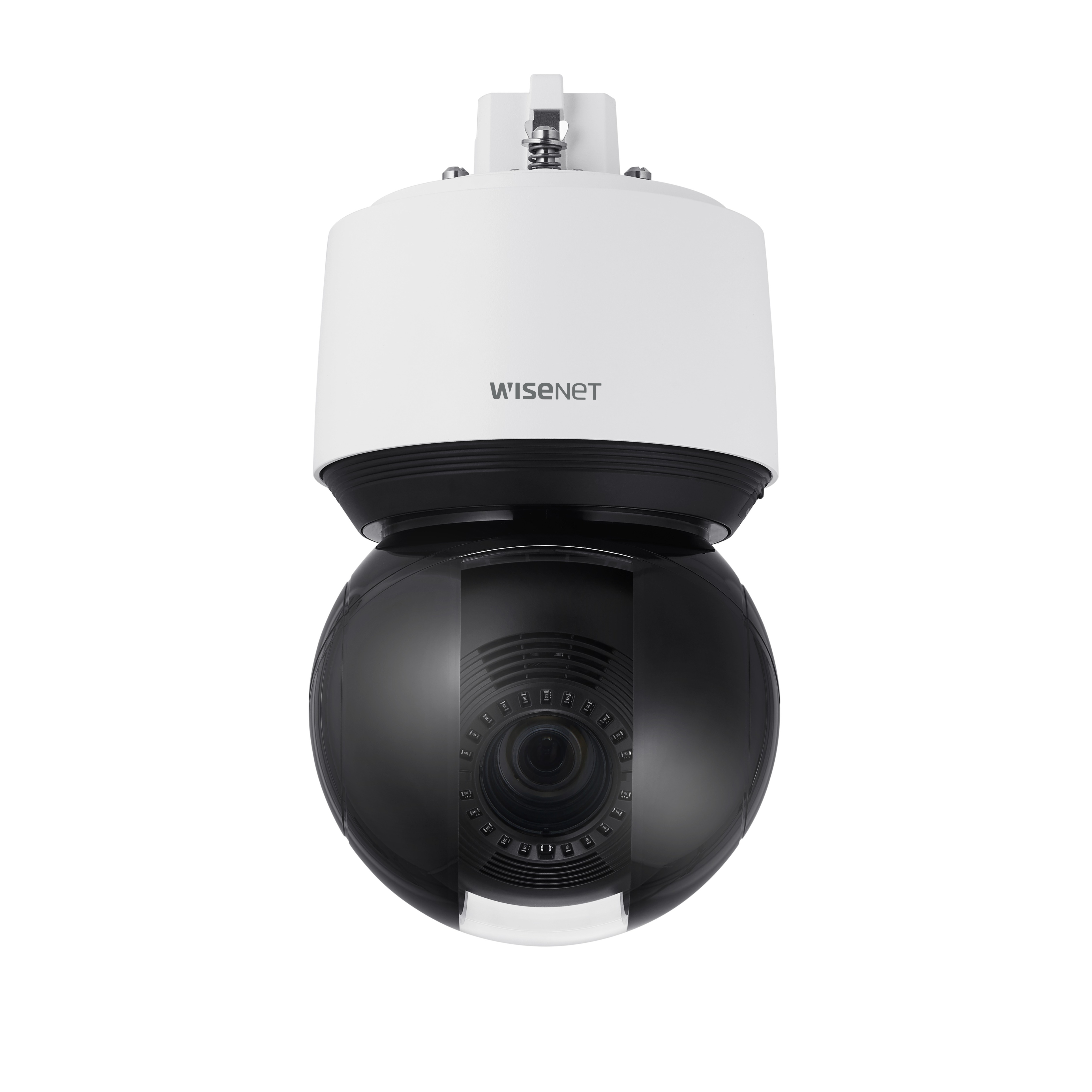 Wisenet XNP-6400 2 Megapixel Outdoor HD Network Camera - Color - Dome - Signal White, Jet Black - 656.17 ft Night Vision - H.264, H.265, MJPEG - 1920 x 1080 - 4.25 mm- 170 mm Varifocal Lens - 40x Optical - 60 fps - CMOS - Parapet Mount, Ceiling Mount, Hanging Mount, Corner Mount, Wall Mount, Pole Mount, Swan Neck Mount - IK10 - IP66