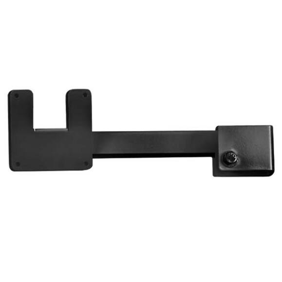 Hanwha Techwin Mounting Bracket for Monitor - Black - Height Adjustable - 1 Display(s) Supported - 10" Screen Support - 10 lb Load Capacity - 75 x 75 - VESA Mount Compatible - Carbon Steel