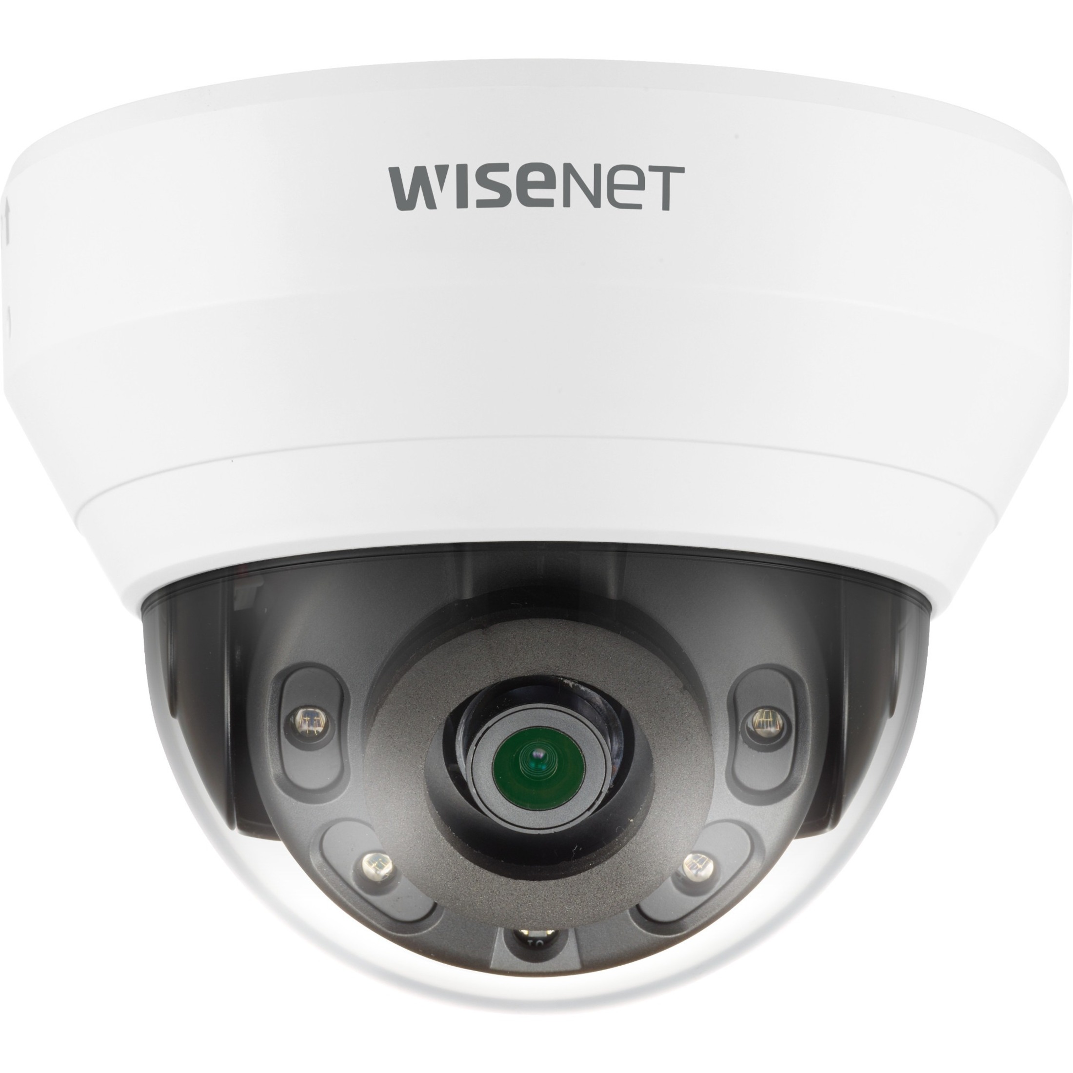 Wisenet QND-6012R1 2 Megapixel Indoor/Outdoor Full HD Network Camera - Color - Dome - White - 65.62 ft Infrared Night Vision - H.264, H.265, MJPEG - 1920 x 1080 - 2.80 mm Fixed Lens - 30 fps - CMOS - Wall Mount, Ceiling Mount, Parapet Mount, Pole Mount, Corner Mount, Box Mount