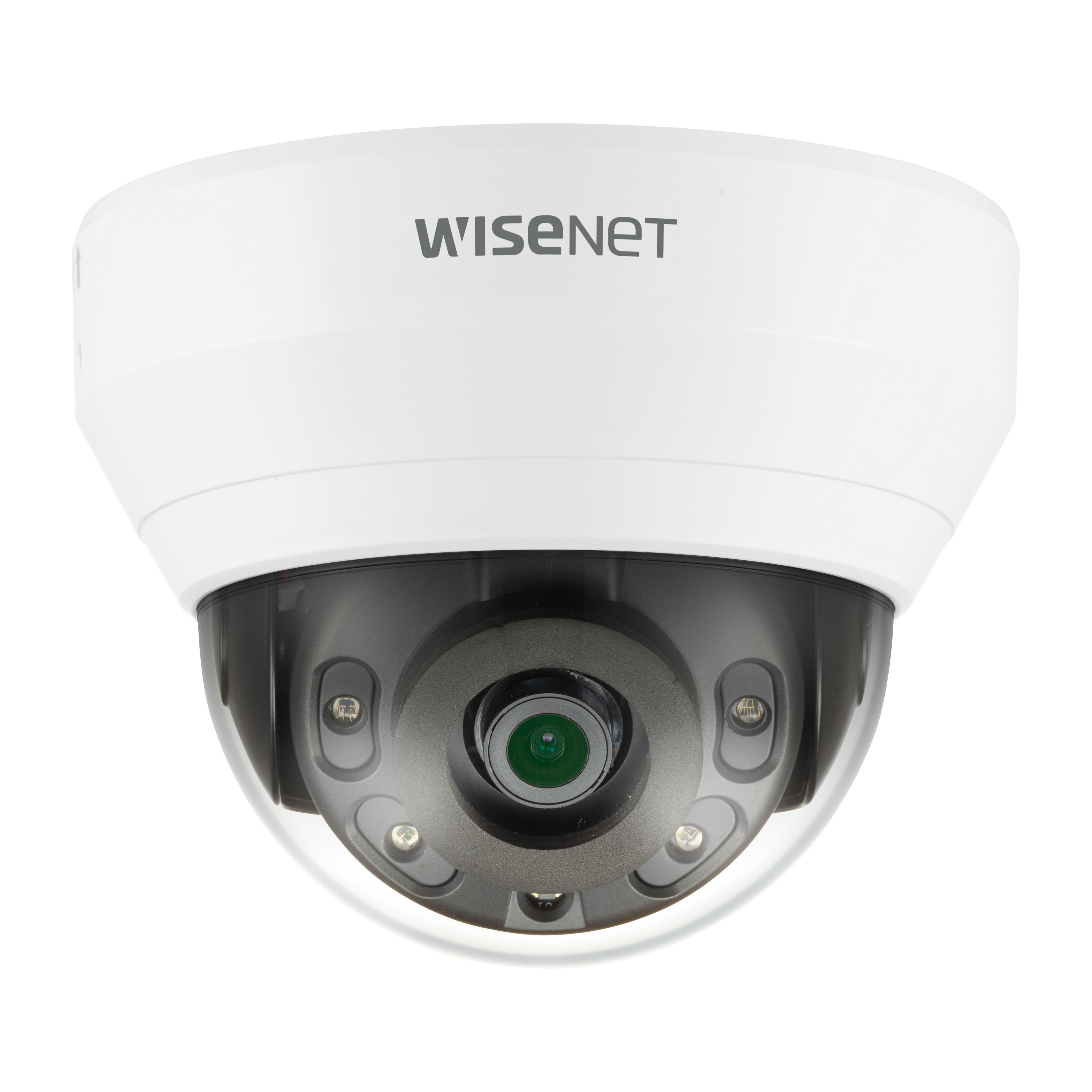 Wisenet QND-6012R1 2 Megapixel Indoor/Outdoor Full HD Network Camera - Color - Dome - White - 65.62 ft Infrared Night Vision - H.264, H.265, MJPEG - 1920 x 1080 - 2.80 mm Fixed Lens - 30 fps - CMOS - Wall Mount, Ceiling Mount, Parapet Mount, Pole Mount, Corner Mount, Box Mount