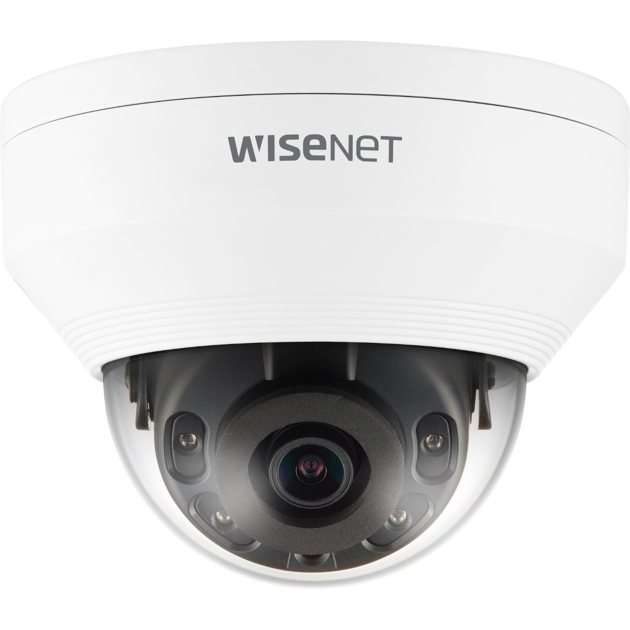 Wisenet QNV-6012R1 2 Megapixel Indoor/Outdoor Full HD Network Camera - Color - Dome - White - 65.62 ft Infrared Night Vision - H.264, H.265, MJPEG - 1920 x 1080 - 2.80 mm Fixed Lens - 30 fps - CMOS - Wall Mount, Pole Mount, Parapet Mount, Corner Mount, Box Mount, Ceiling Mount - IK10 - IP66 - Vandal Resistant