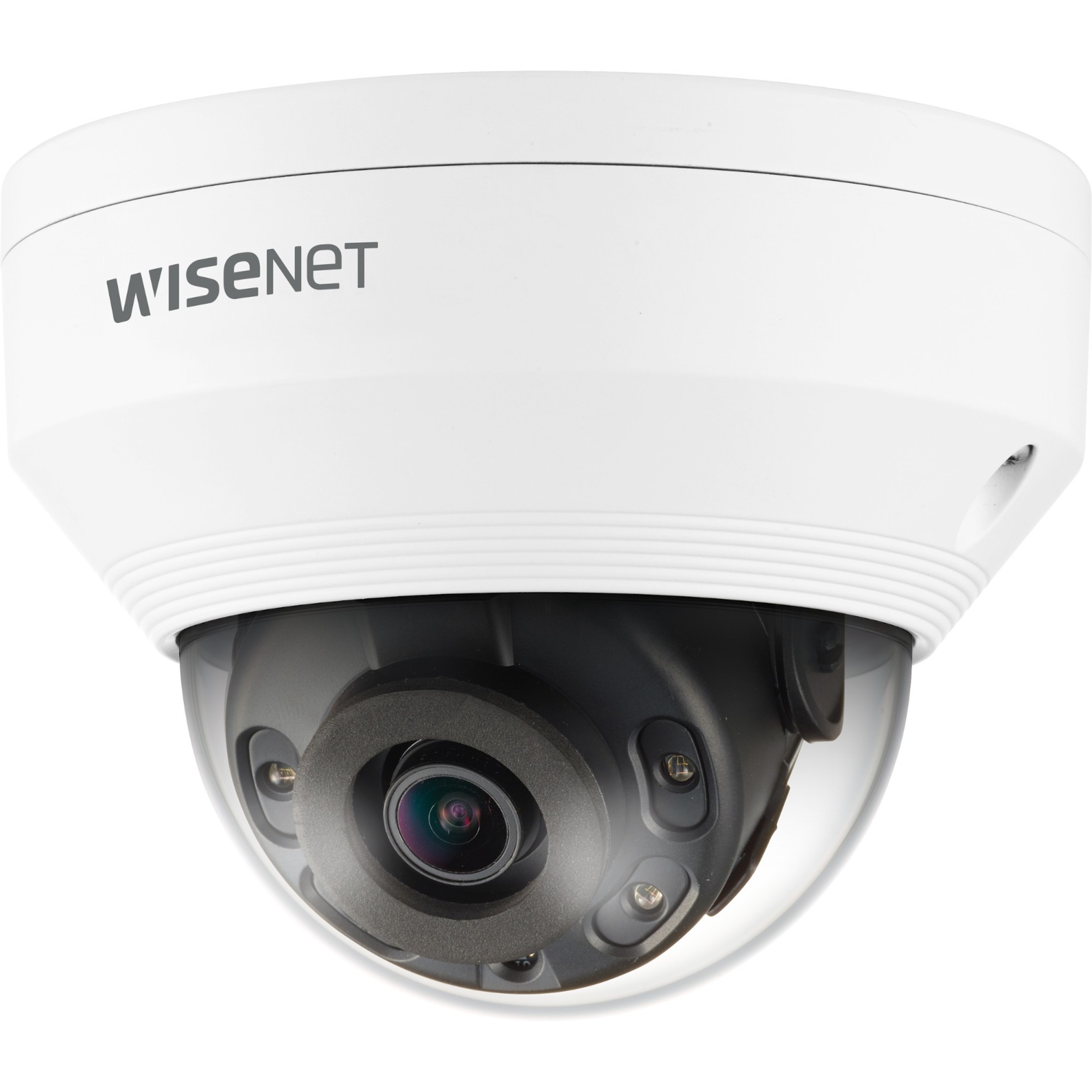 Wisenet QNV-6012R1 2 Megapixel Indoor/Outdoor Full HD Network Camera - Color - Dome - White - 65.62 ft Infrared Night Vision - H.264, H.265, MJPEG - 1920 x 1080 - 2.80 mm Fixed Lens - 30 fps - CMOS - Wall Mount, Pole Mount, Parapet Mount, Corner Mount, Box Mount, Ceiling Mount - IK10 - IP66 - Vandal Resistant