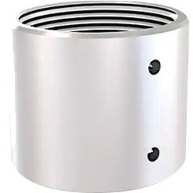 Hanwha SBP-HCFW Mounting Coupler for Pipe - White - 500 lb Load Capacity - Steel