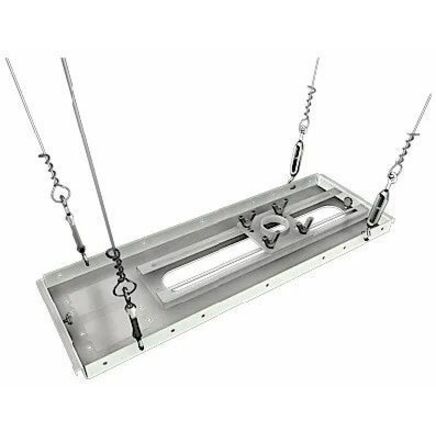 Wisenet Ceiling Mount for Electrical Box - White - 60 lb Load Capacity - High-grade Cold Rolled Steel