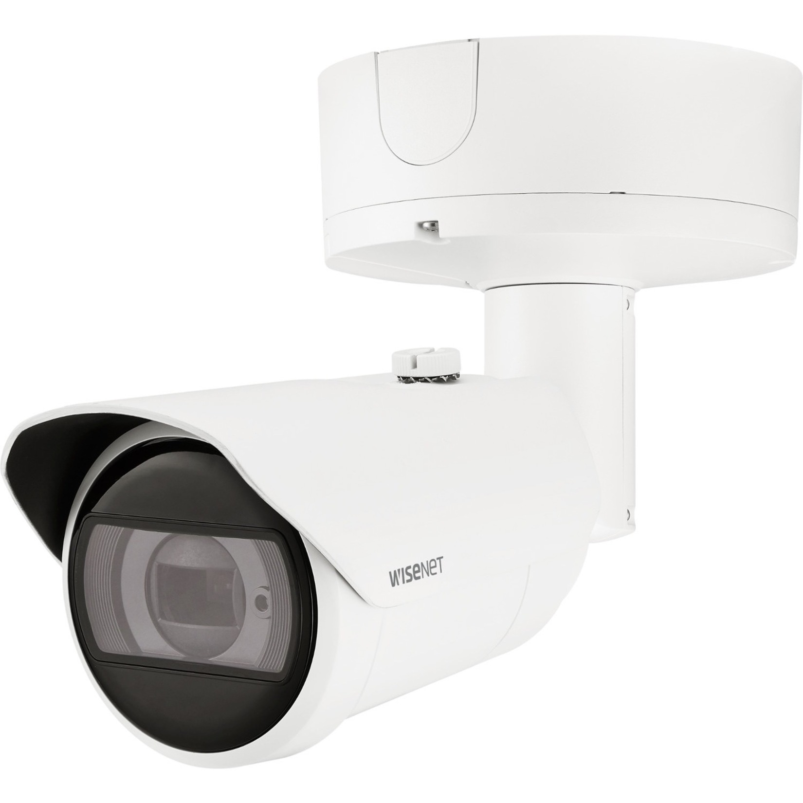 Wisenet XNO-8083R 6 Megapixel Network Camera - Color - Bullet - White - 164.04 ft Infrared Night Vision - H.265, H.264, Motion JPEG, H.265M, H.265H, H.264M, H.264H - 3328 x 1872 - 4.40 mm- 9.30 mm Varifocal Lens - 2.1x Optical - 30 fps - CMOS - IK10 - IP66, IP67