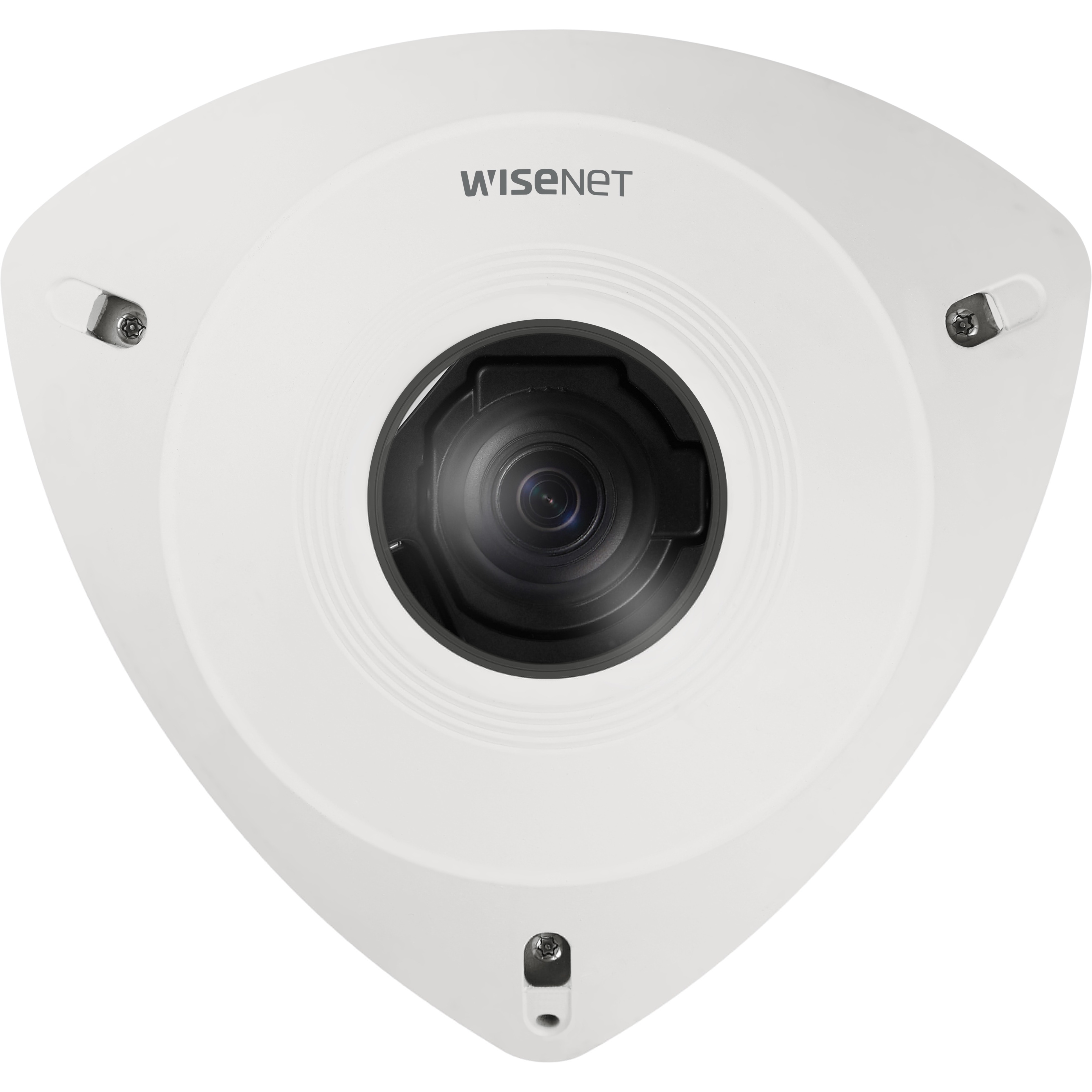 Wisenet TNV-8011C 5 Megapixel Network Camera - Color - White - H.265, H.264, H.265M, H.265B, H.265H, H.264M, H.264B, H.264H, MJPEG - 2592 x 1944 - 2.30 mm Fixed Lens - 30 fps - CMOS - Corner Mount - IK10 - IP66, IP6K9K - Vandal Resistant