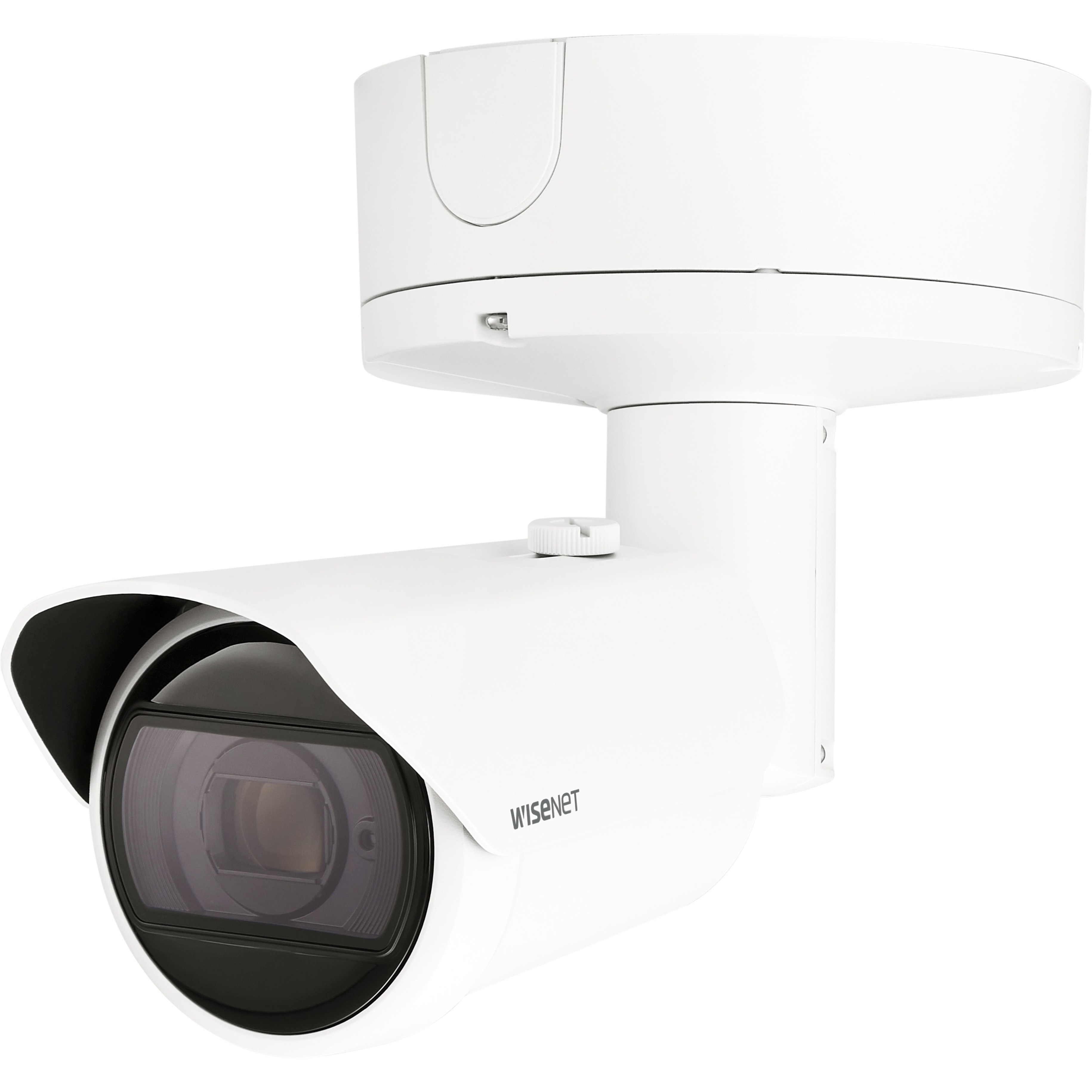 Wisenet XNO-6123R 2 Megapixel Outdoor Full HD Network Camera - Color - Bullet - White - 295.28 ft Infrared Night Vision - H.264, H.265, MJPEG - 1920 x 1080 - 5.20 mm- 62.40 mm Zoom Lens - 12x Optical - 120 fps - CMOS - Backbox Mount, Gang Box Mount, Conduit Mount - IK10 - IP66, IP67