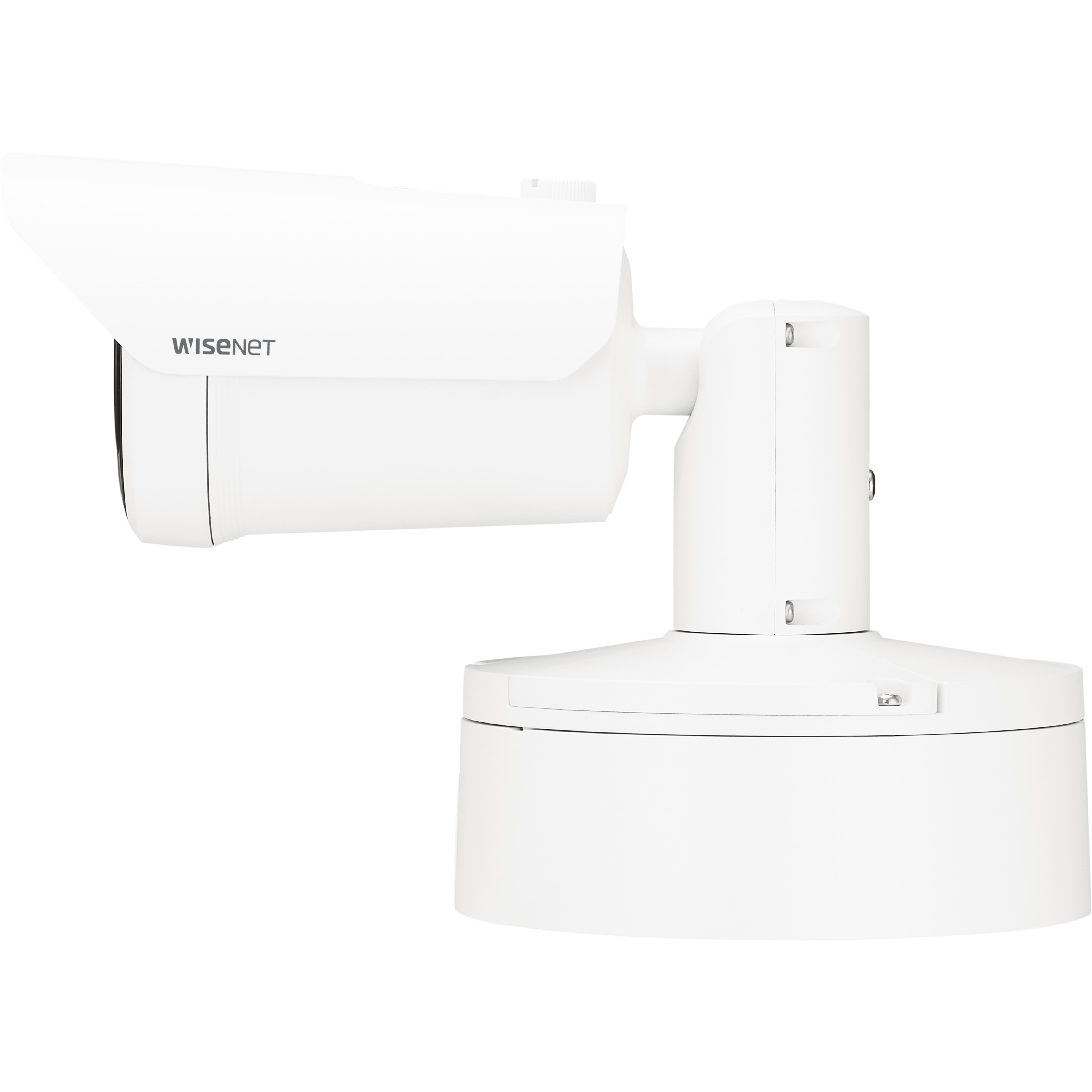 Wisenet XNO-6123R 2 Megapixel Outdoor Full HD Network Camera - Color - Bullet - White - 295.28 ft Infrared Night Vision - H.264, H.265, MJPEG - 1920 x 1080 - 5.20 mm- 62.40 mm Zoom Lens - 12x Optical - 120 fps - CMOS - Backbox Mount, Gang Box Mount, Conduit Mount - IK10 - IP66, IP67