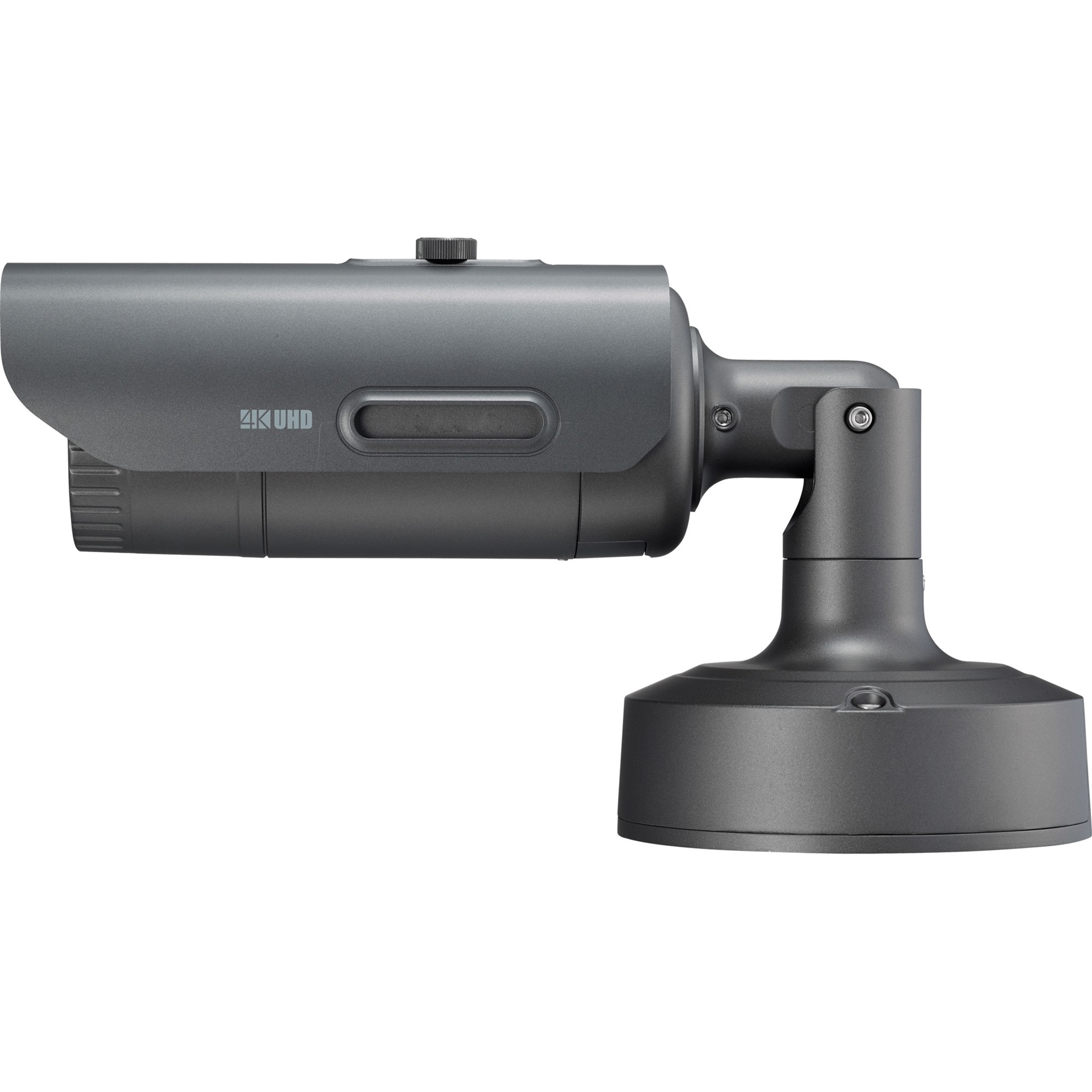 Wisenet PNO-A9081RLP 4K Network Camera - Color - Bullet - Dark Gray - 98.43 ft Infrared Night Vision - H.265, H.264, Motion JPEG, H.265M, H.265H, H.264M, H.264H - 3840 x 2160 - 4.50 mm- 10 mm Varifocal Lens - 2.2x Optical - 30 fps - CMOS - IK10 - IP66, IP67
