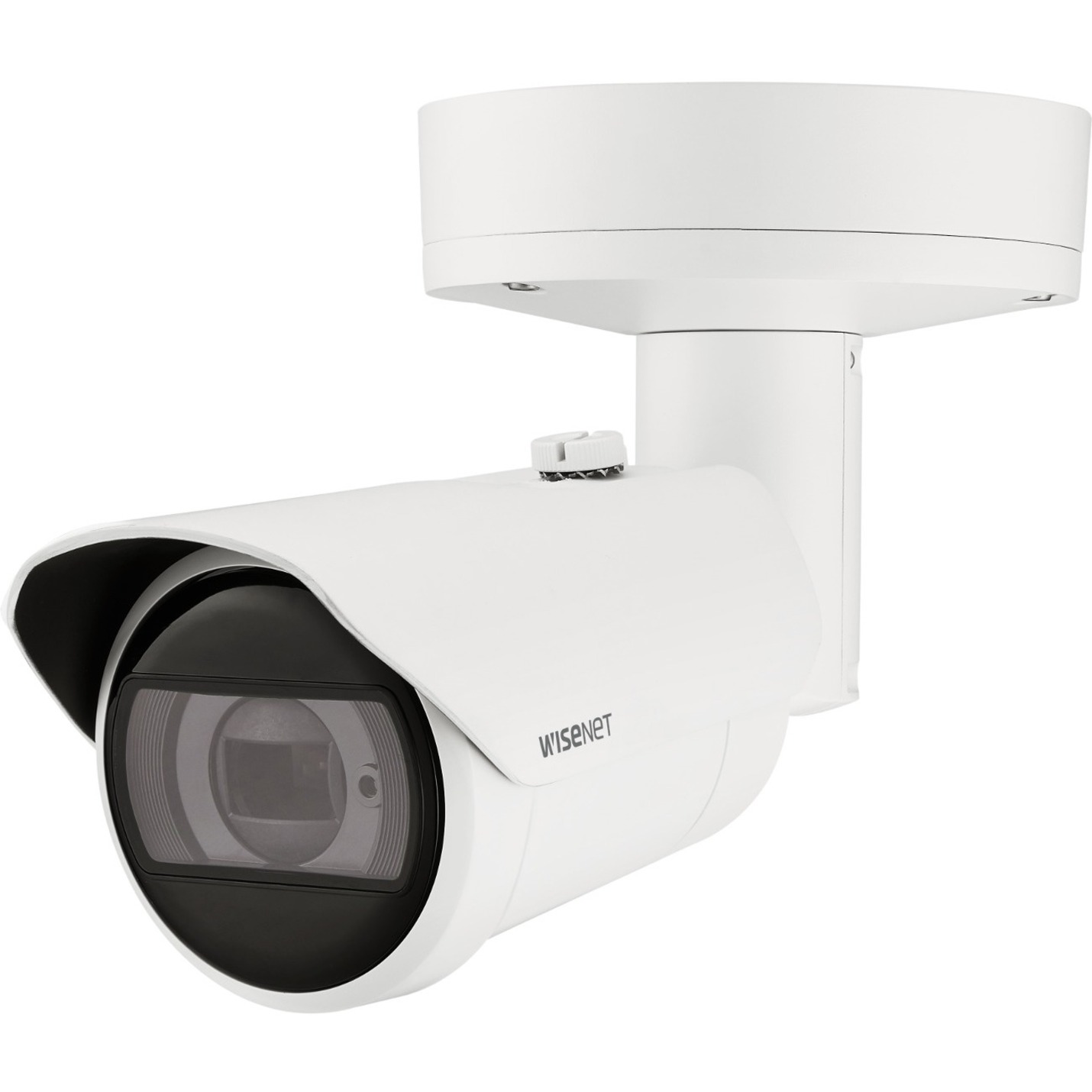 Wisenet XNO-C7083R 4 Megapixel Network Camera - Color - Bullet - White - 131.23 ft Infrared Night Vision - H.265, H.264, Motion JPEG, H.265M, H.265H, H.264M, H.264H - 2592 x 1520 - 2.80 mm- 10 mm Varifocal Lens - 3.6x Optical - 60 fps - CMOS - IK10 - IP66, IP67