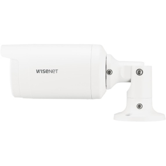Wisenet ANO-L6012R 2 Megapixel Full HD Network Camera - Color - Bullet - White - 98.43 ft Infrared Night Vision - H.265M, H.265H, H.265, H.264, H.264M, H.264H, MJPEG - 1920 x 1080 - 2.80 mm Fixed Lens - 30 fps - CMOS - Corner Mount, Backbox Mount - IP66