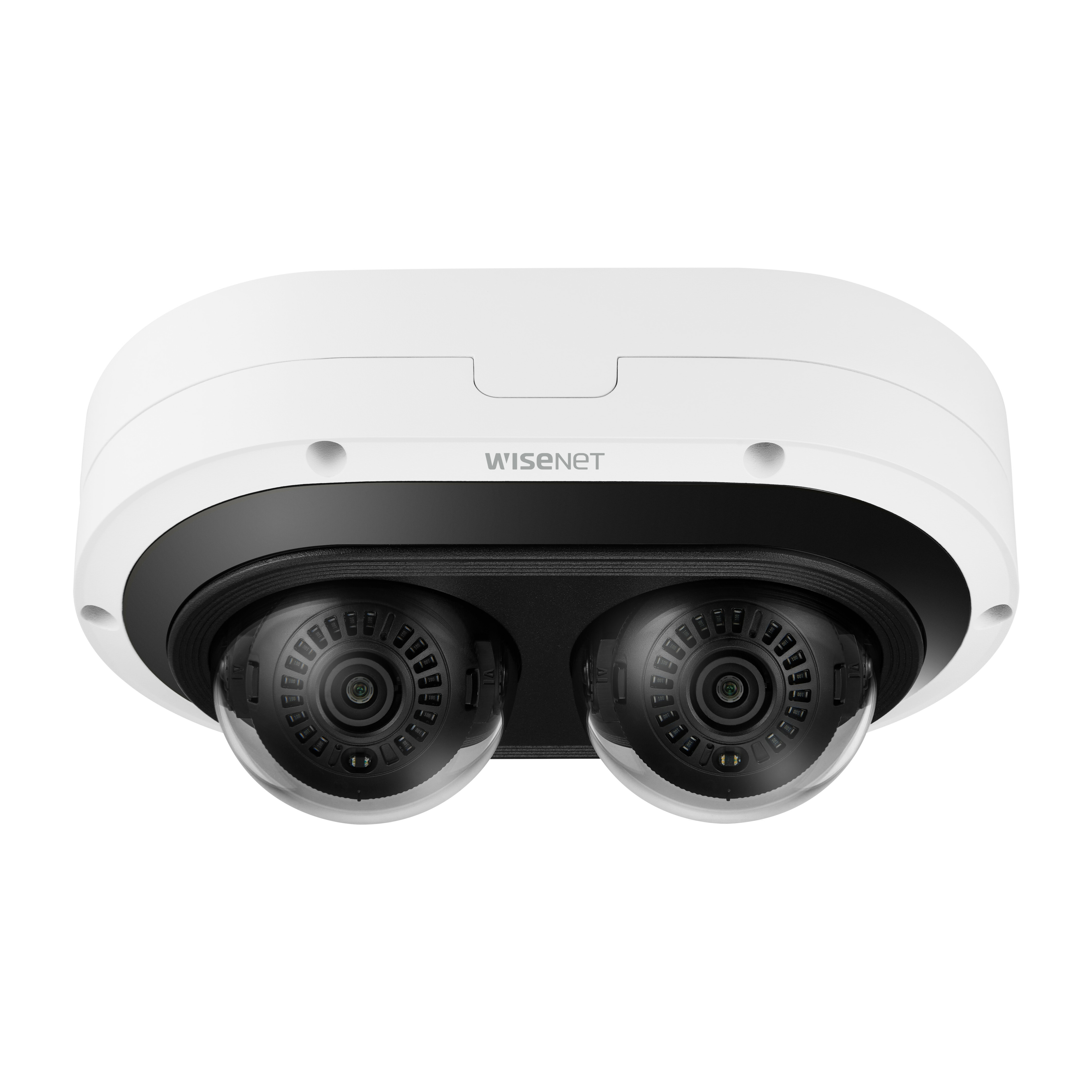 Wisenet PNM-C7083RVD 2 Megapixel Outdoor Full HD Network Camera - Color - Dome - White - TAA Compliant - 82.02 ft Infrared Night Vision - H.265, H.264, MJPEG, H.265B, H.265H, H.265M, H.264B, H.264H, H.264M - 1920 x 1080 - 3 mm- 6 mm Varifocal Lens - 2x Optical - 30 fps - CMOS - Conduit Mount, Gang Box Mount, Parapet Mount, Corner Mount, Pole Mount, Wall Mount, Gooseneck, Pendant Mount - IK10 - IP66 - Vandal Resistant