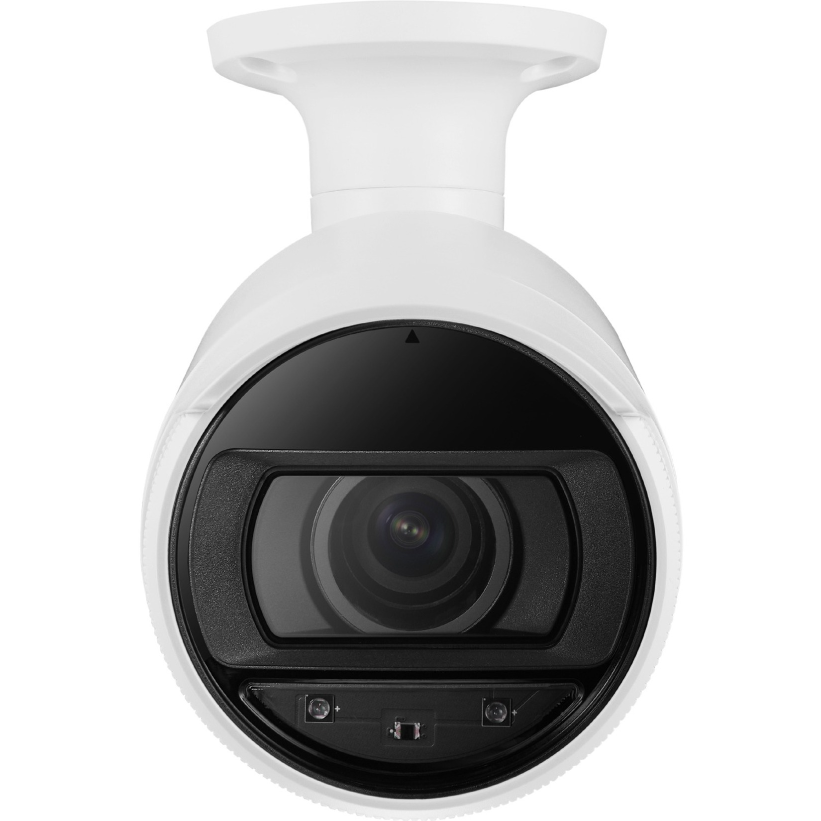 Wisenet ANO-L7082R 4 Megapixel Network Camera - Color - Bullet - White - 98.43 ft Infrared Night Vision - H.264, H.265, MJPEG, H.265M, H.265H, H.264M, H.264H - 2560 x 1440 - 3.30 mm- 10.30 mm Varifocal Lens - 3.1x Optical - 30 fps - CMOS - Corner Mount, Backbox Mount - IP66