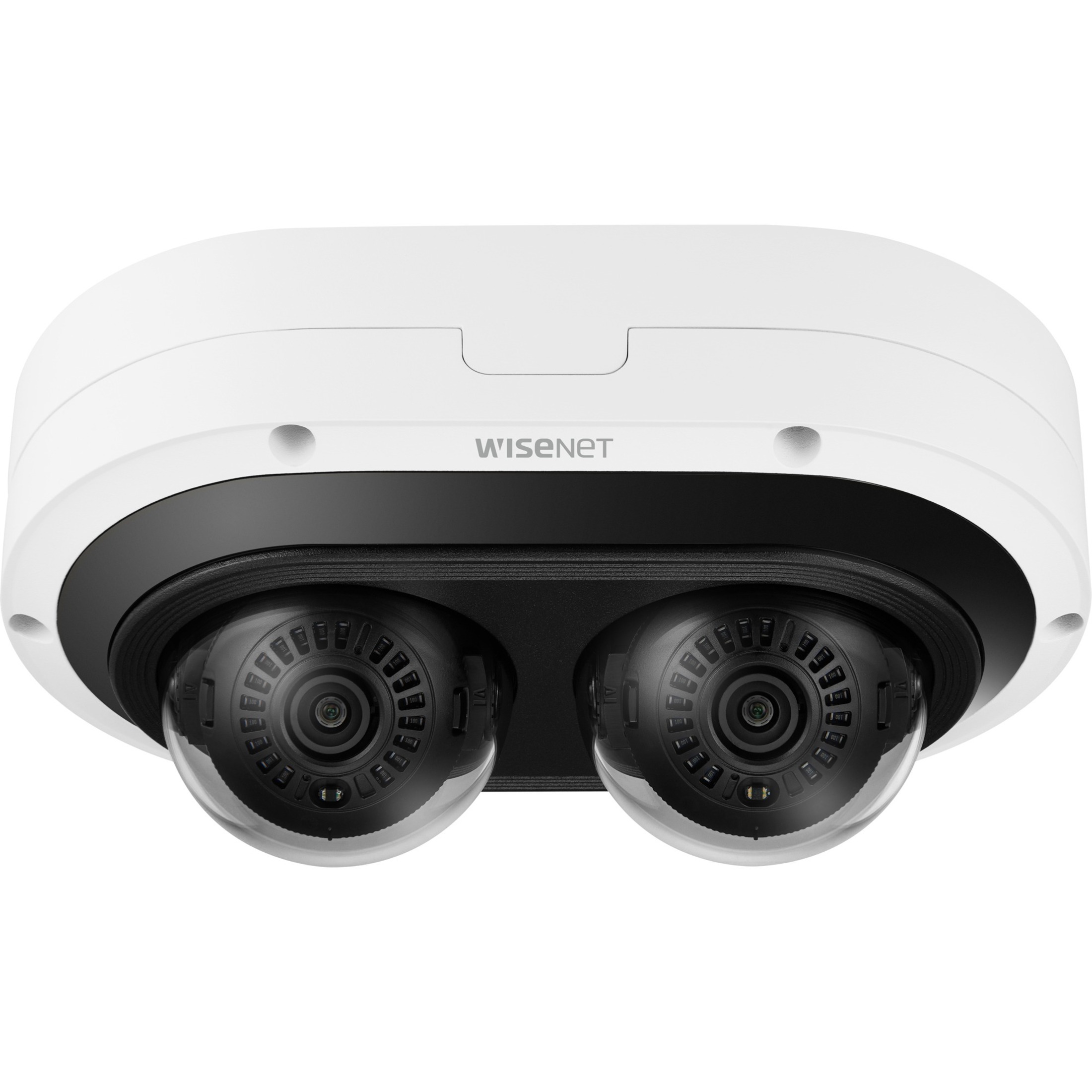 Wisenet PNM-7082RVD 2 Megapixel Outdoor Full HD Network Camera - Color - Dome - White - TAA Compliant - 82.02 ft Infrared Night Vision - H.265M, H.265B, H.265H, MJPEG, H.264M, H.264B, H.264H, H.265, H.264 - 1920 x 1080 - 3 mm- 6 mm Varifocal Lens - 2x Optical - 30 fps - CMOS - Hanging Mount, Gooseneck, Parapet Mount, Pendant Mount, Wall Mount, Corner Mount, Pole Mount, Box Mount - IK10 - IP66, IP67 - Vandal Resistant