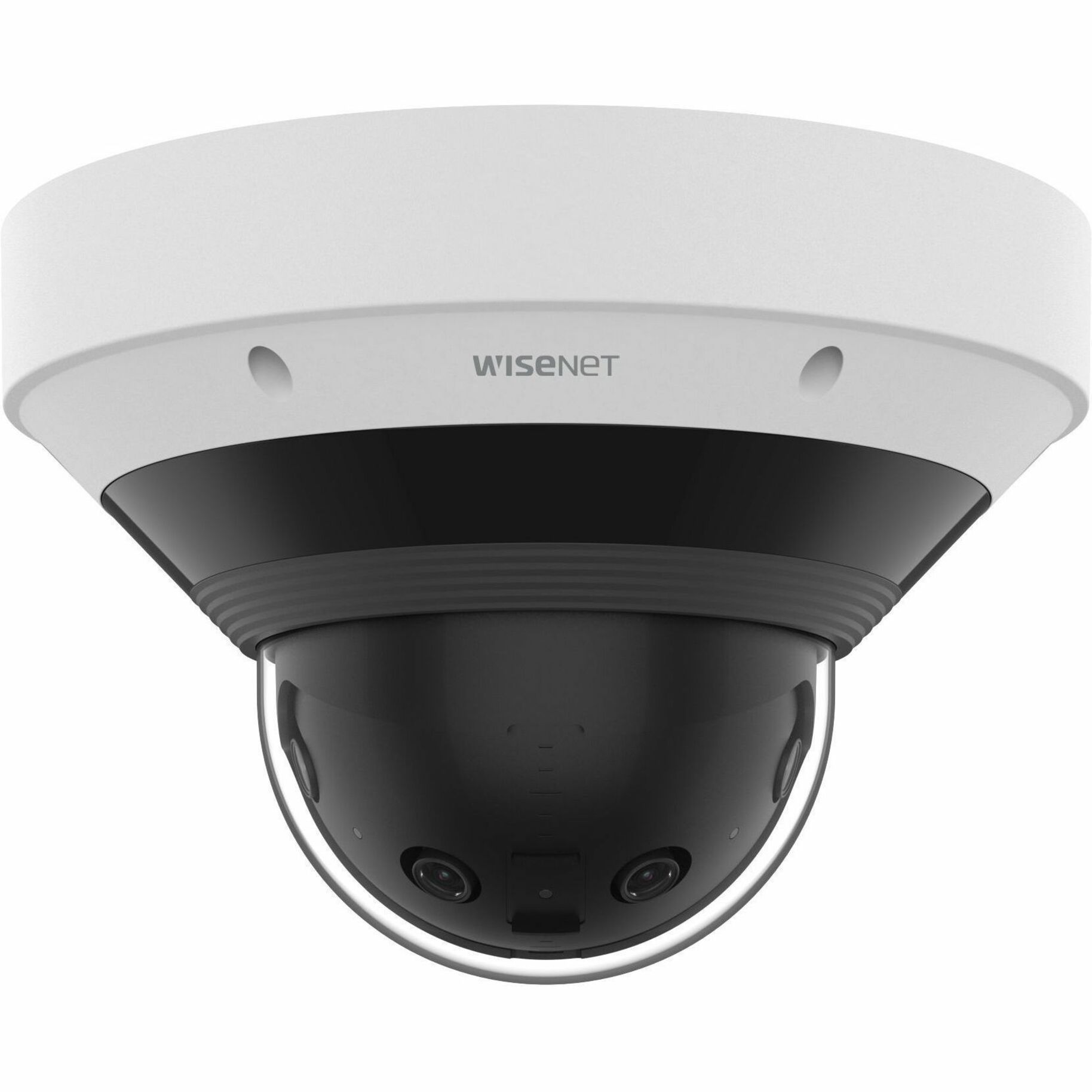 Wisenet PNM-C9022RV 8 Megapixel Network Camera - Dome - White - 65.62 ft Infrared Night Vision - H.265, H.264, MJPEG, H.264M, H.264B, H.264H, H.265B, H.265M, H.265H - 5120 x 1568 - 2.80 mm Fixed Lens - 20 fps - CMOS - USB - IK10 - IP66