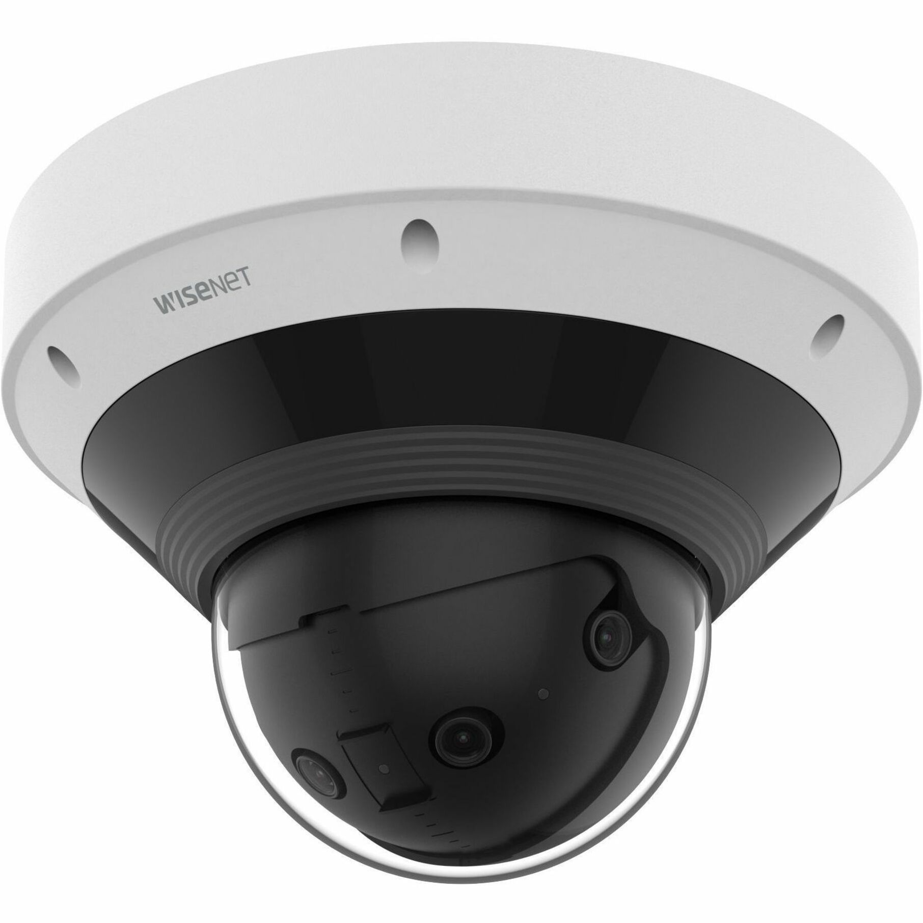 Wisenet PNM-C9022RV 8 Megapixel Network Camera - Dome - White - 65.62 ft Infrared Night Vision - H.265, H.264, MJPEG, H.264M, H.264B, H.264H, H.265B, H.265M, H.265H - 5120 x 1568 - 2.80 mm Fixed Lens - 20 fps - CMOS - USB - IK10 - IP66