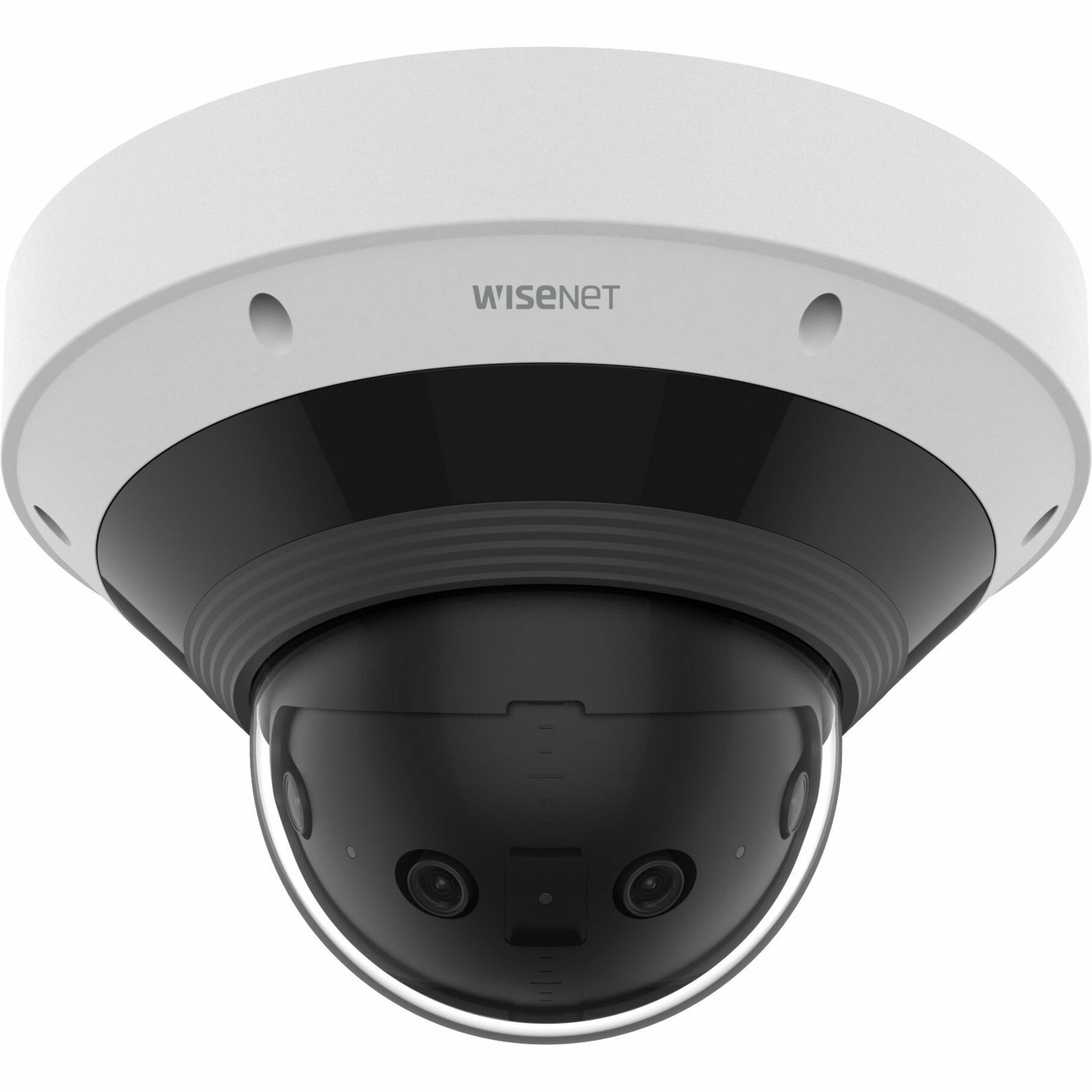 Wisenet PNM-C9022RV 8 Megapixel Network Camera - Dome - White - 65.62 ft Infrared Night Vision - H.265, H.264, MJPEG, H.264M, H.264B, H.264H, H.265B, H.265M, H.265H - 5120 x 1568 - 2.80 mm Fixed Lens - 20 fps - CMOS - USB - IK10 - IP66