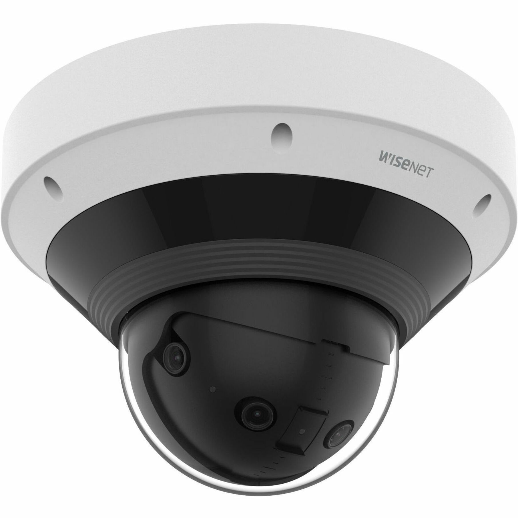 Wisenet PNM-C9022RV 8 Megapixel Network Camera - Dome - White - 65.62 ft Infrared Night Vision - H.265, H.264, MJPEG, H.264M, H.264B, H.264H, H.265B, H.265M, H.265H - 5120 x 1568 - 2.80 mm Fixed Lens - 20 fps - CMOS - USB - IK10 - IP66