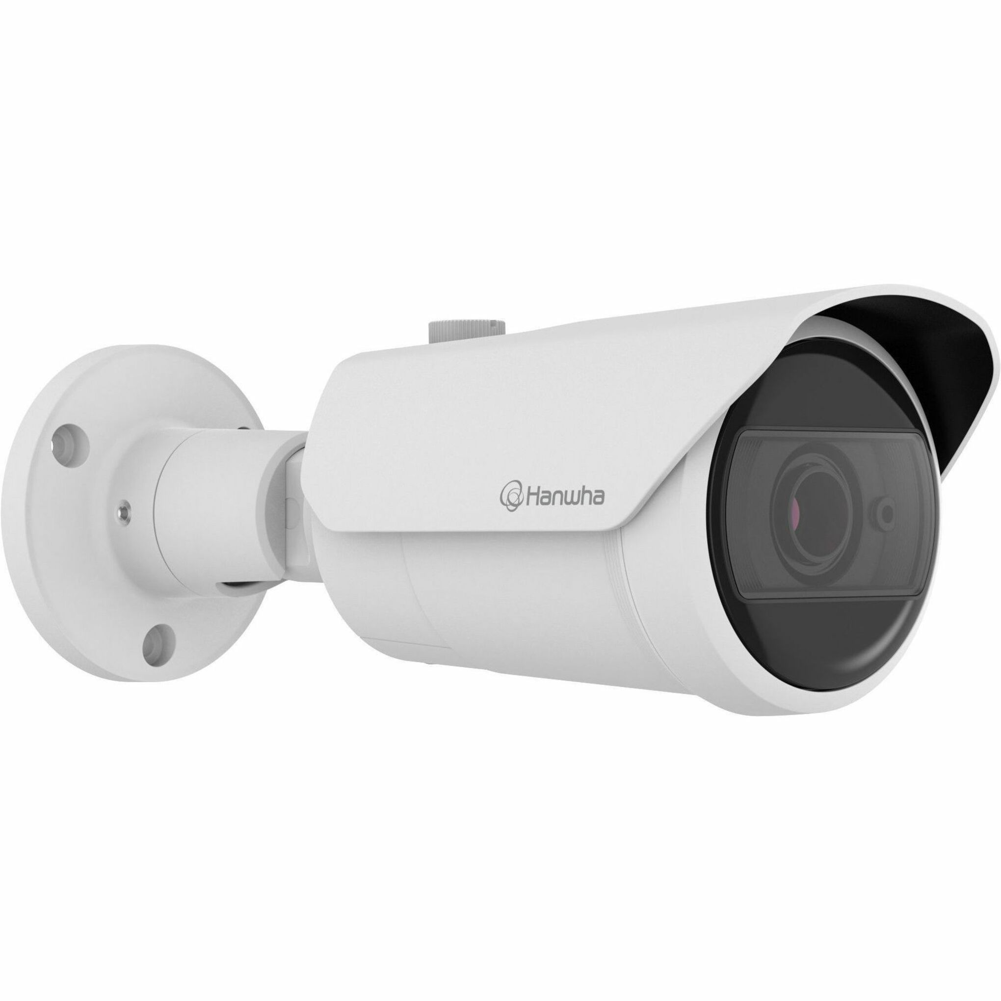 Hanwha QNO-C8083R 5 Megapixel Network Camera - Color - Bullet - White - 98.43 ft Infrared Night Vision - H.265, H.265M, H.265H, H.264, H.264M, H.264H, MJPEG - 2592 x 1944 - 3.20 mm- 10.20 mm Varifocal Lens - 3.2x Optical - 30 fps - CMOS - Fast Ethernet - IK10 - IP66