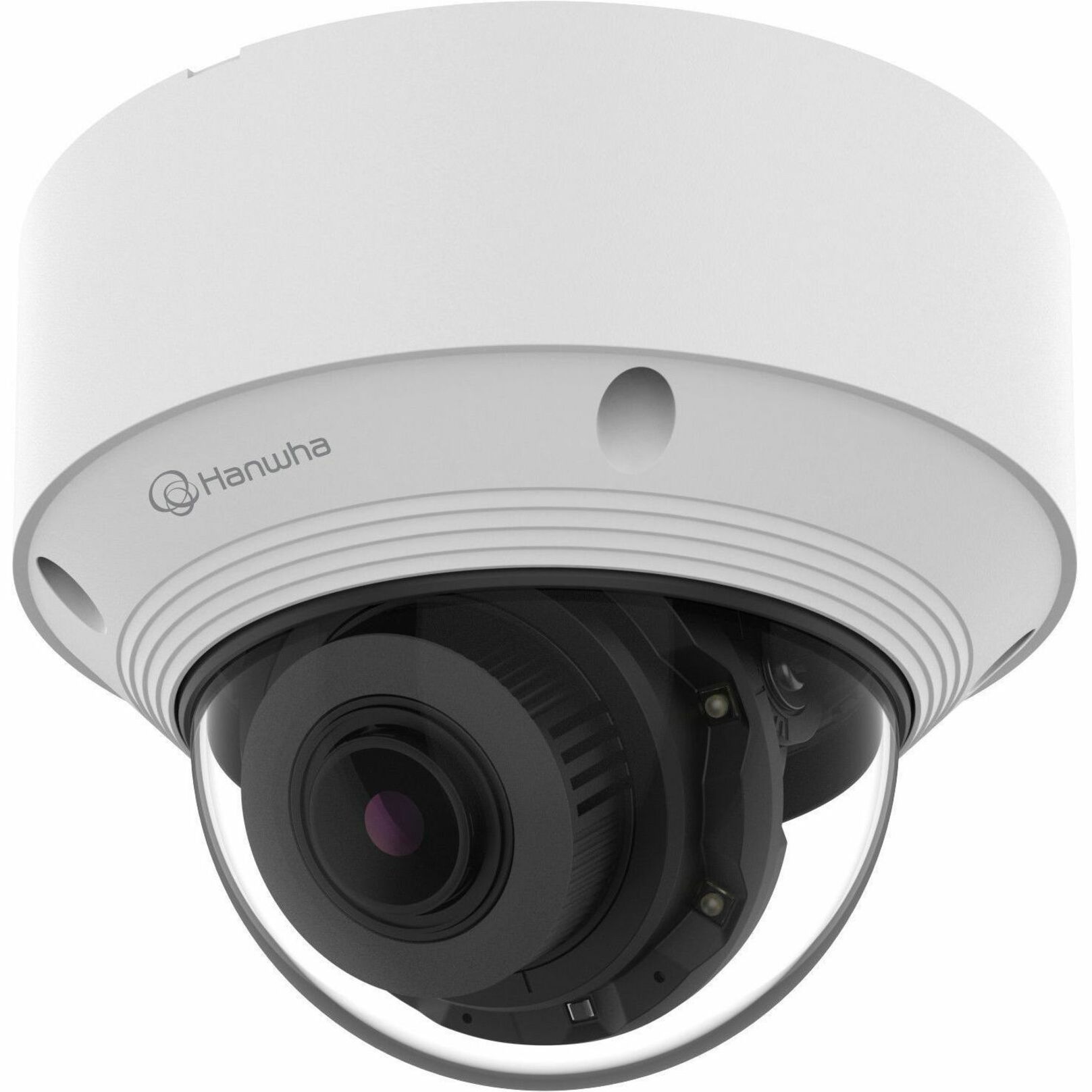 Hanwha QNV-C8083R 5 Megapixel Outdoor Network Camera - Color - Dome - White - 98.43 ft Infrared Night Vision - H.265, H.265M, H.265H, H.264, H.264M, H.264H, MJPEG - 2592 x 1944 - 3.20 mm- 10.20 mm Varifocal Lens - 3.2x Optical - 30 fps - CMOS - Fast Ethernet - USB - Conduit Mount, Gang Box Mount, Hanging Mount, Backbox Mount - IK10 - IP66