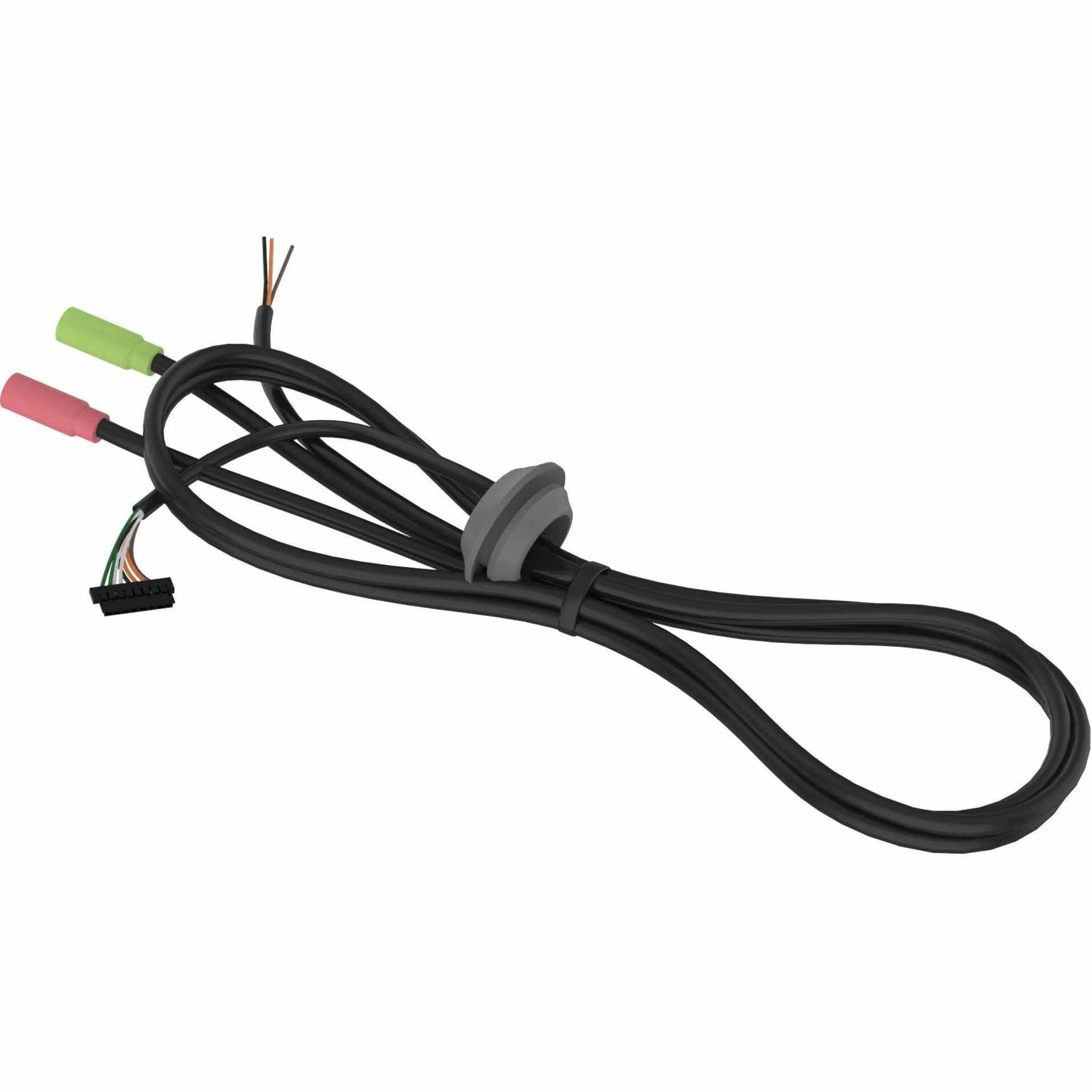 Hanwha Cable For Audio/Alarm - 2.30 ft Bare Wire Audio/Control Cable for Audio Device, Alarm, Security Camera - Black - 3 Piece
