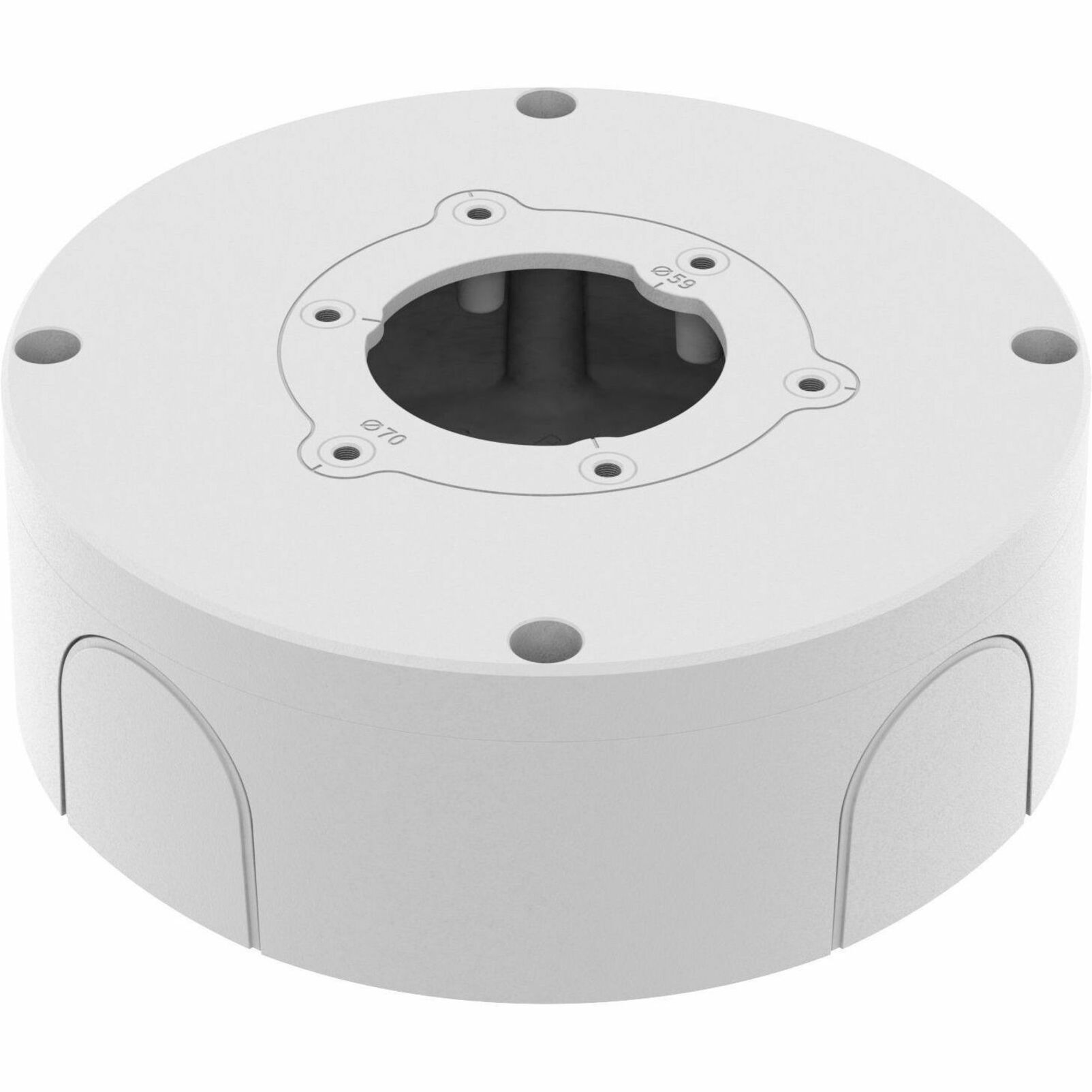 Hanwha Techwin Mounting Box for Network Camera - White - Aluminum