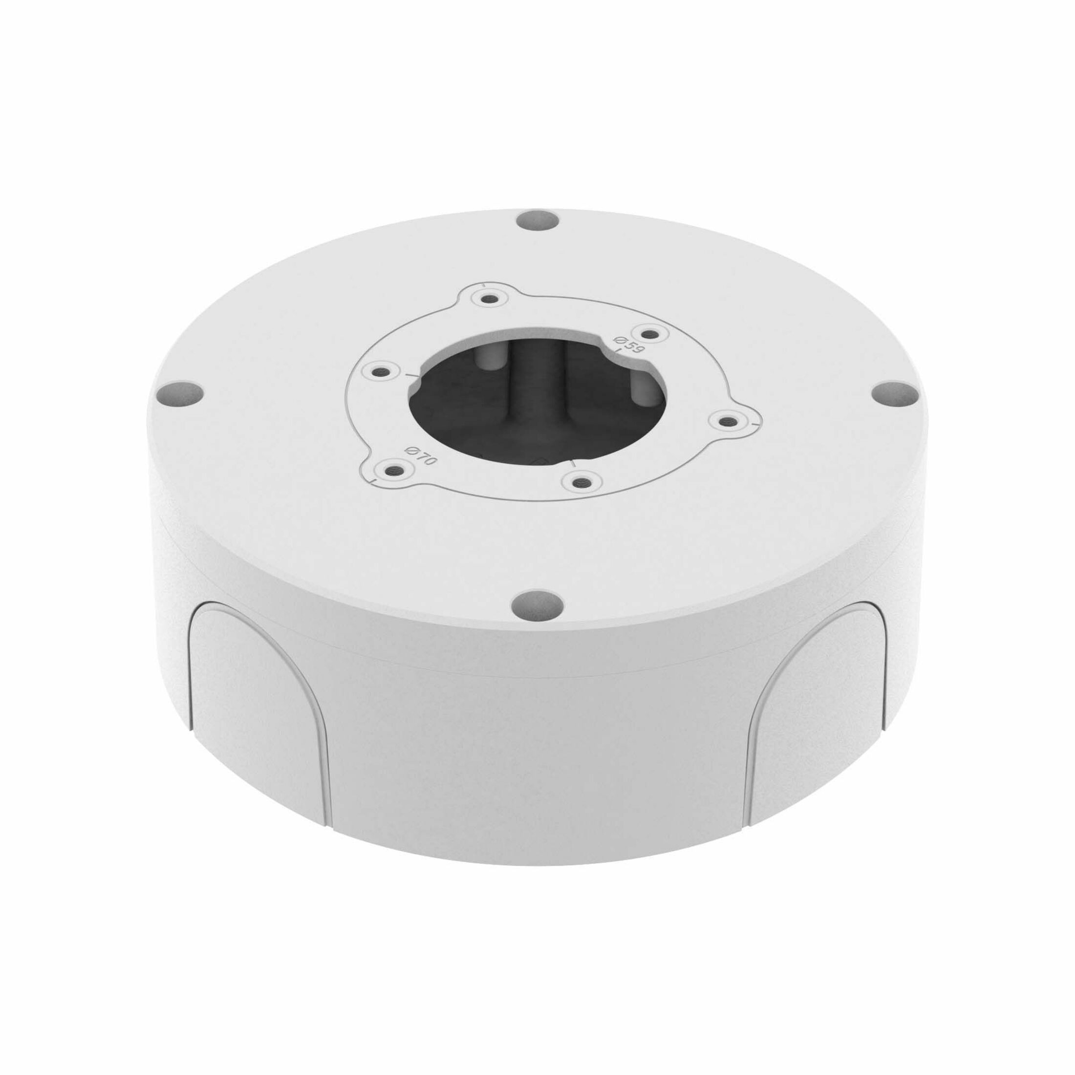 Hanwha Techwin Mounting Box for Network Camera - White - Aluminum